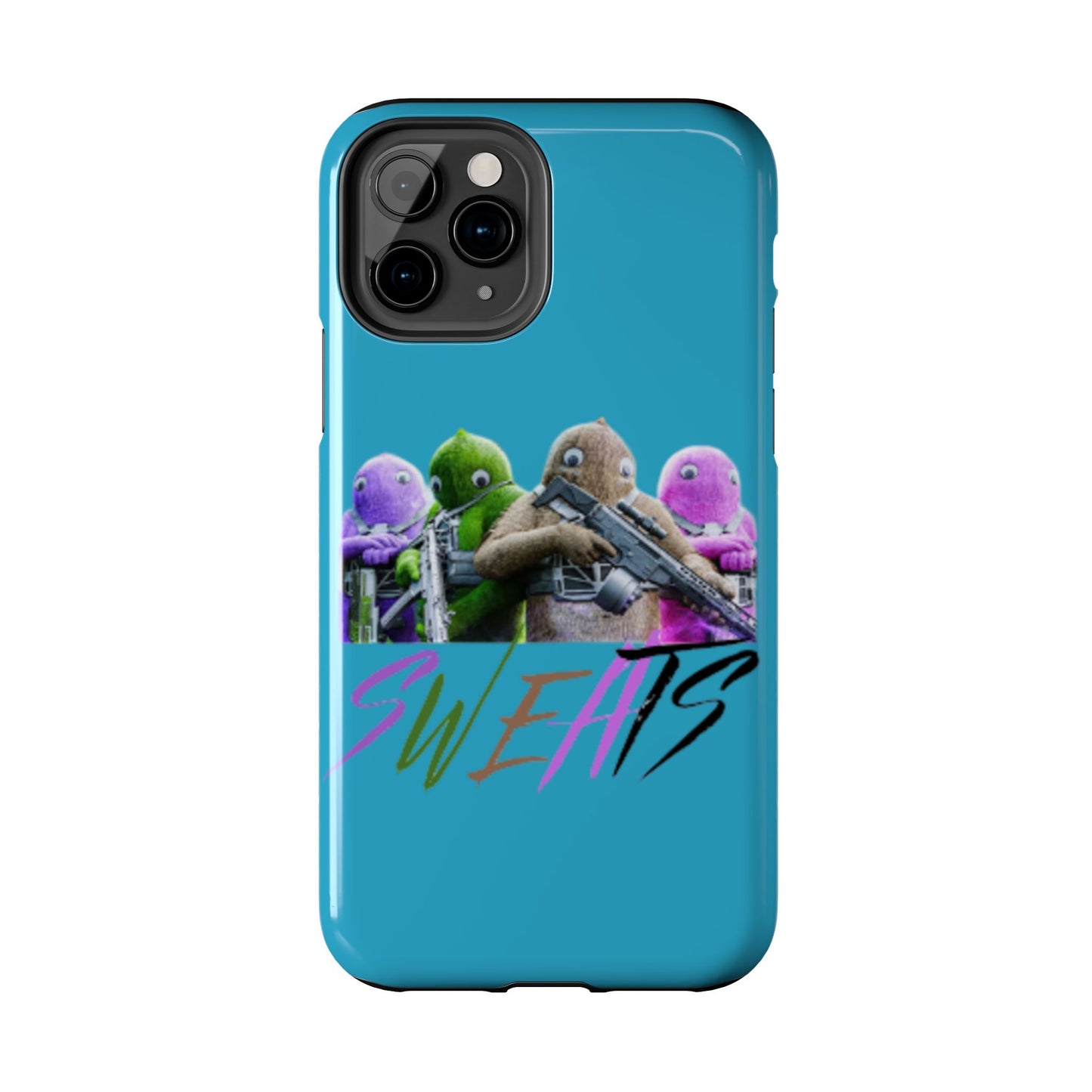 Cool Cartoon-Inspired Tough Phone Case - 'SWEATS'