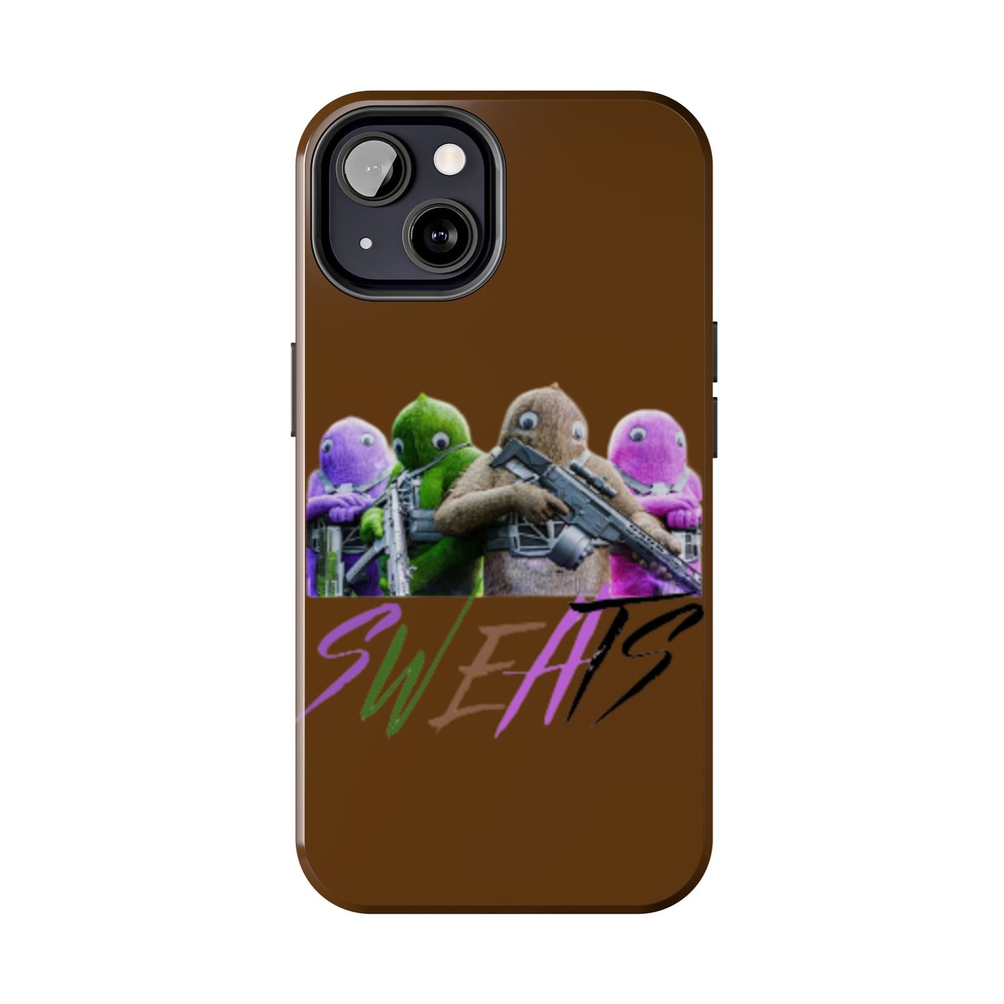 Cool Cartoon-Inspired Tough Phone Case - 'SWEATS'