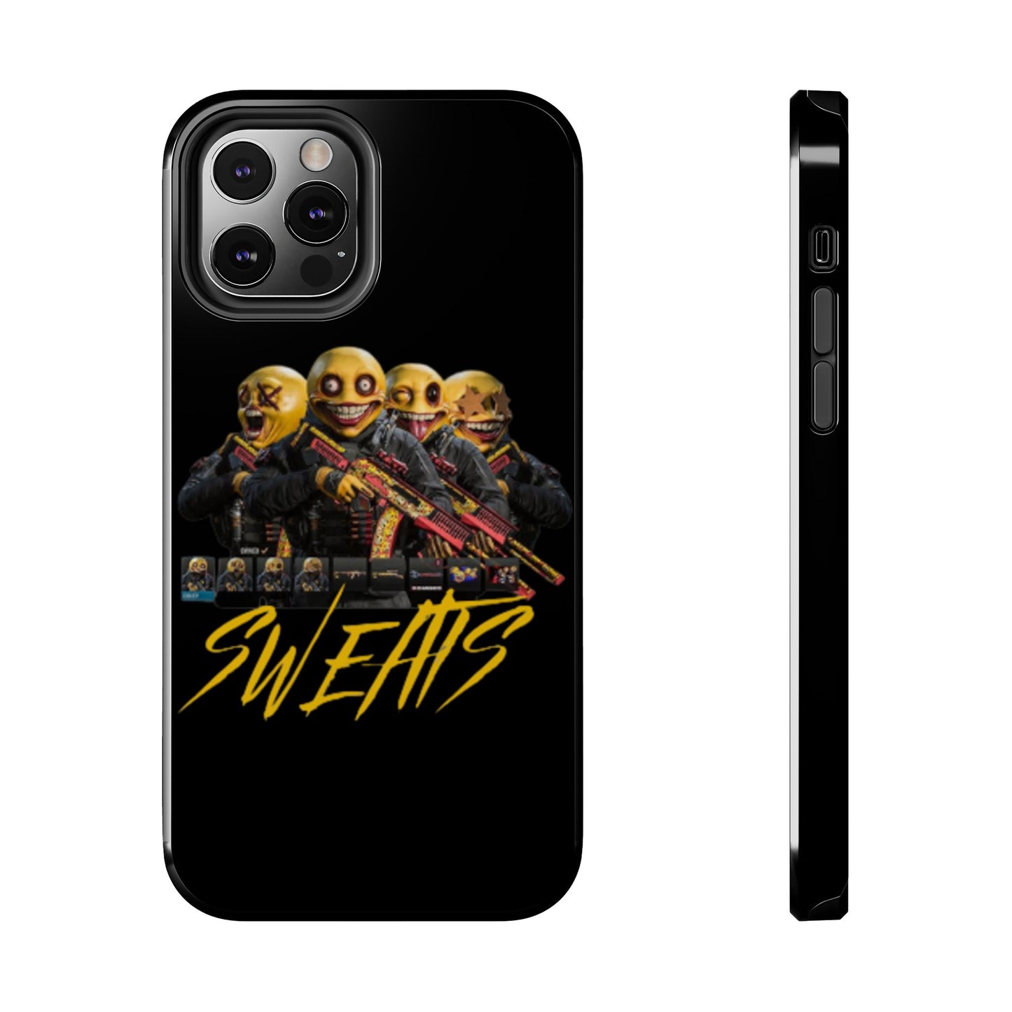 Tough Phone Cases - Bold 'SWEATS' Design for Gamers & Trendsetters