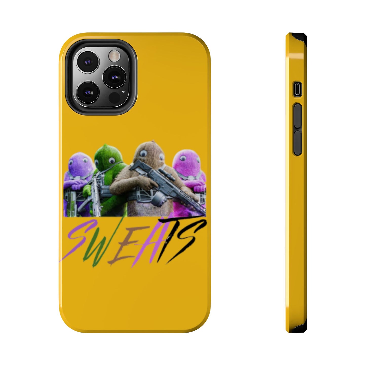 Cool Cartoon-Inspired Tough Phone Case - 'SWEATS'