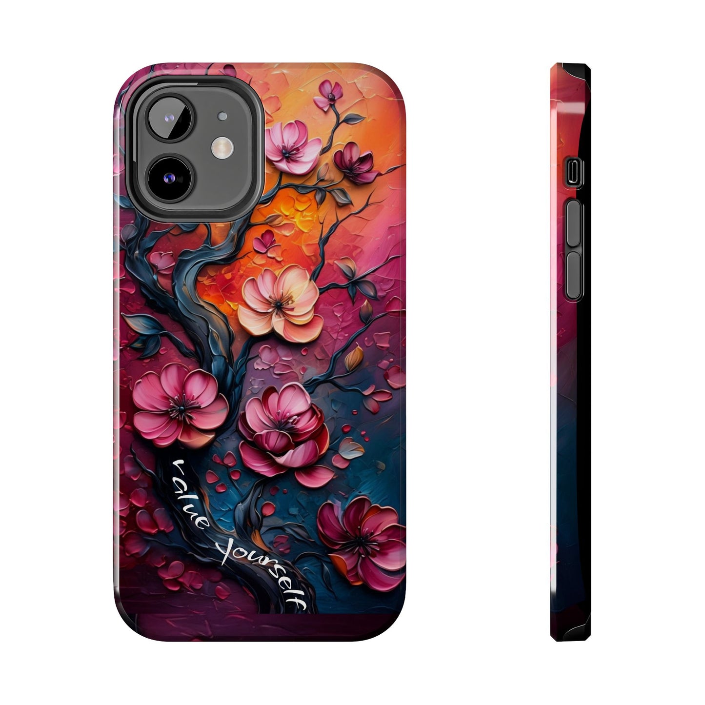 Value Yourself Floral Tough Phone Case