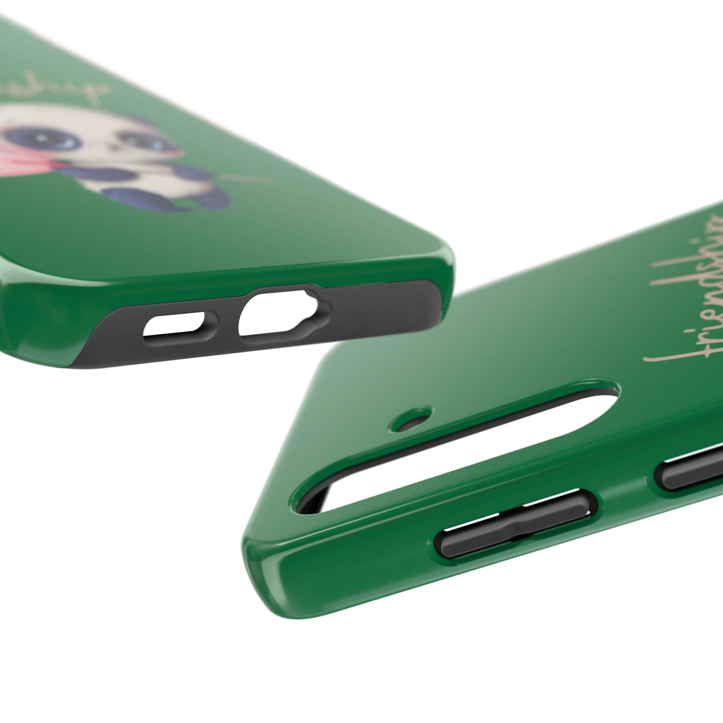 Phone case- Cute Panda Friendship Tough Phone Case - Durable Protection