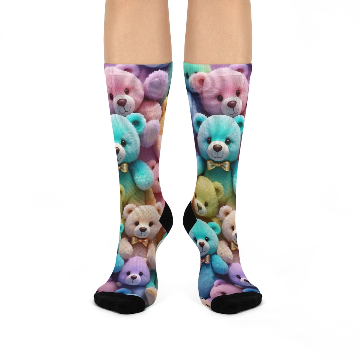 "Colorful Bears Socks – Fun & Vibrant Animal Design for Comfort and Style"