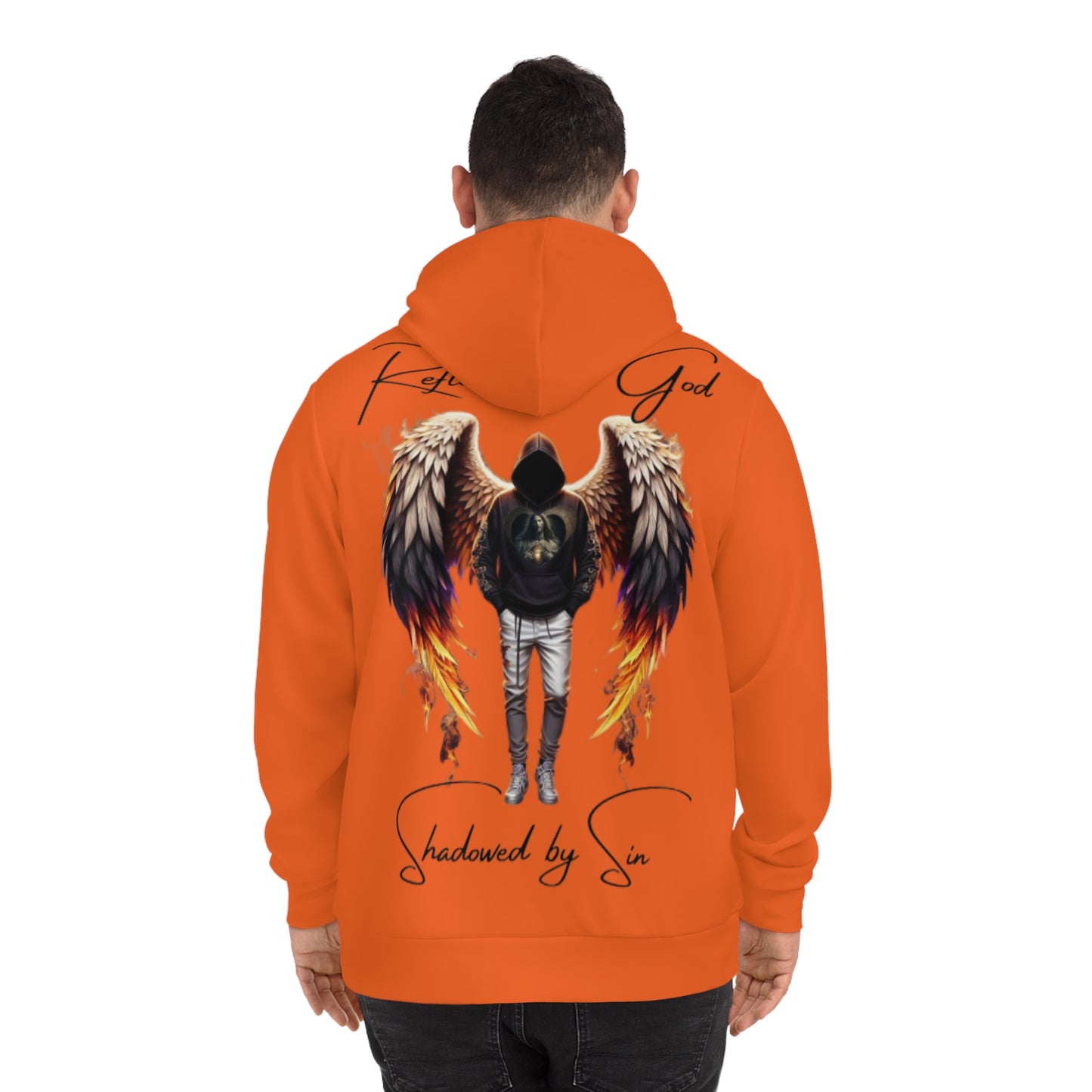 Burnt Sienna Faith Hoodie for Men & Women – "Echoes of God" Spiritual Motivation Wear
