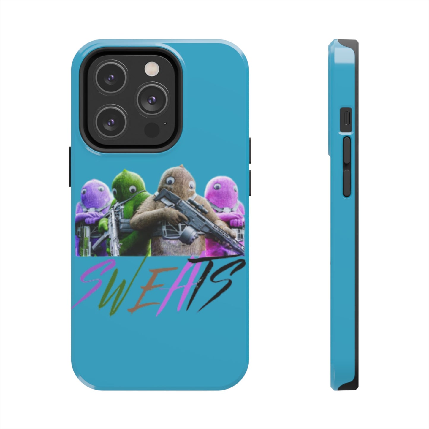 Cool Cartoon-Inspired Tough Phone Case - 'SWEATS'