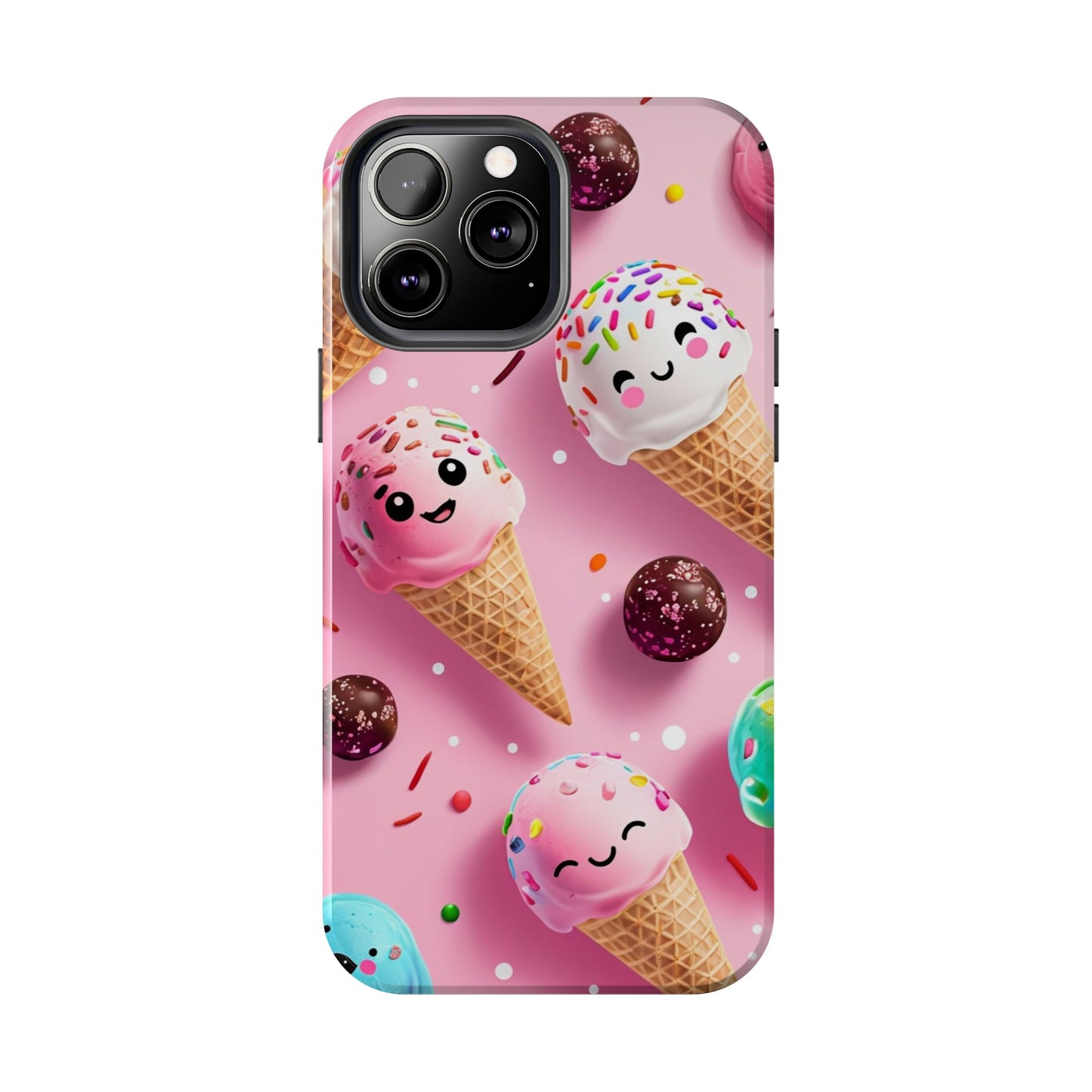 Tough Phone Cases Cute Ice Cream Design