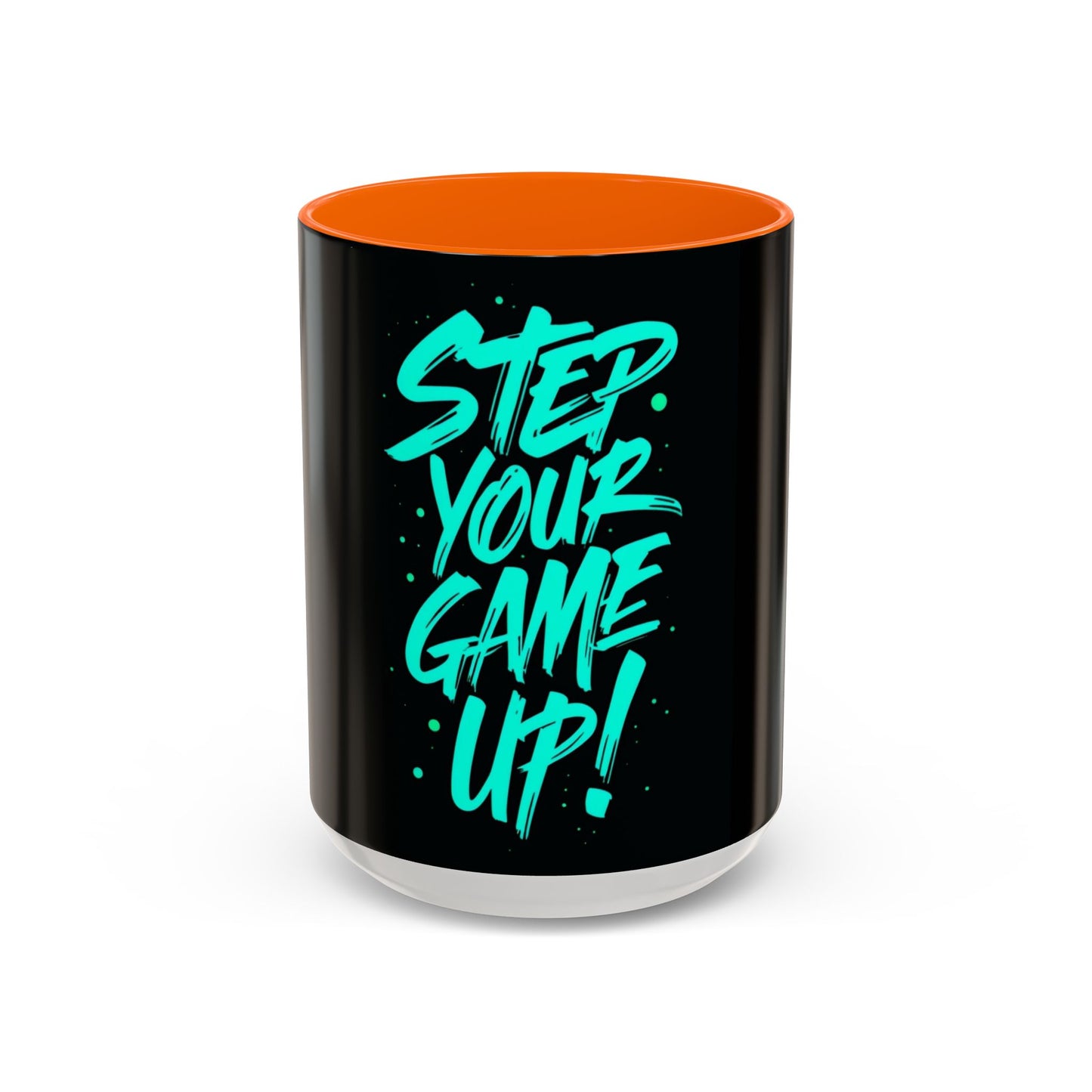 Motivational Accent Coffee Mug - "Step Your Game Up!" - Perfect for Gamers & Coffee Lovers