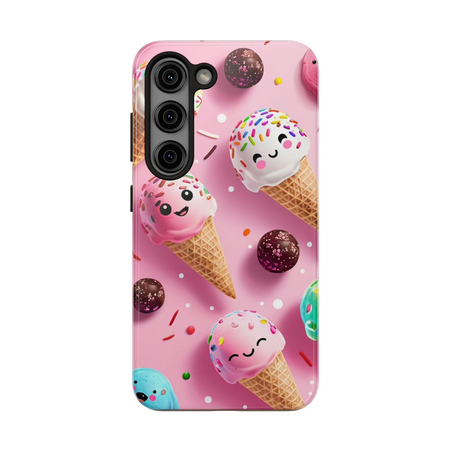 Tough Phone Cases Cute Ice Cream Design