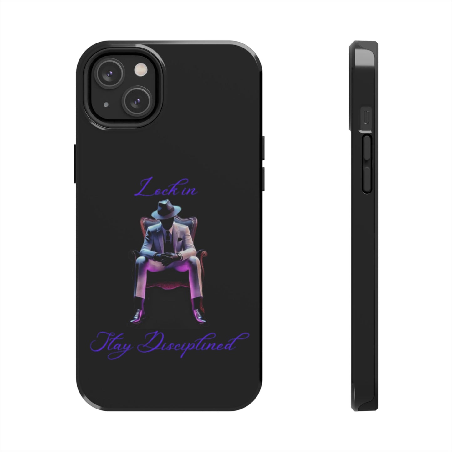 Phone case- Lock In, Stay DIsciplined Tough Phone Case - Durable Protection