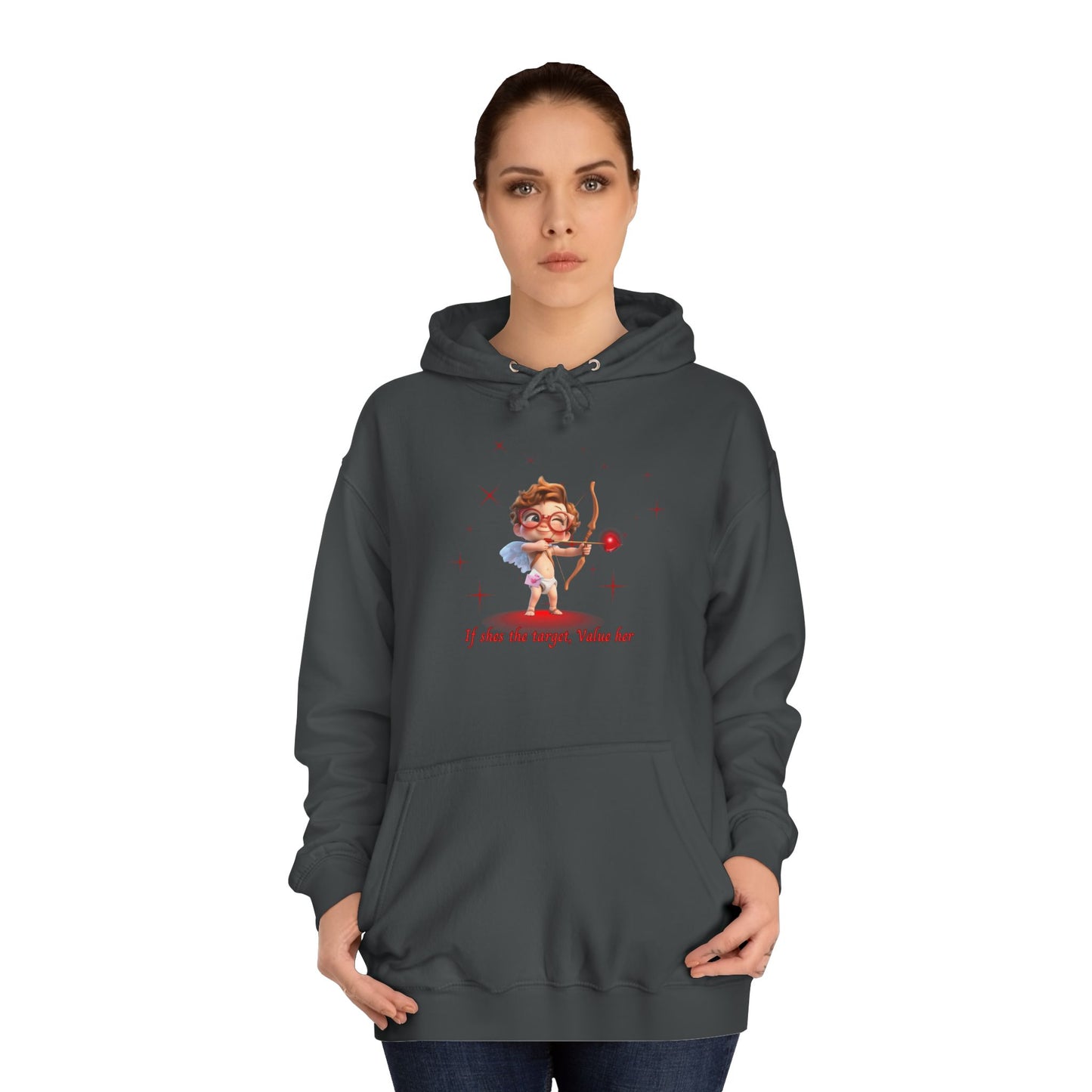 Charcoal Ash Grey Hoodie for Women – Cupid For Her Romantic Sweater