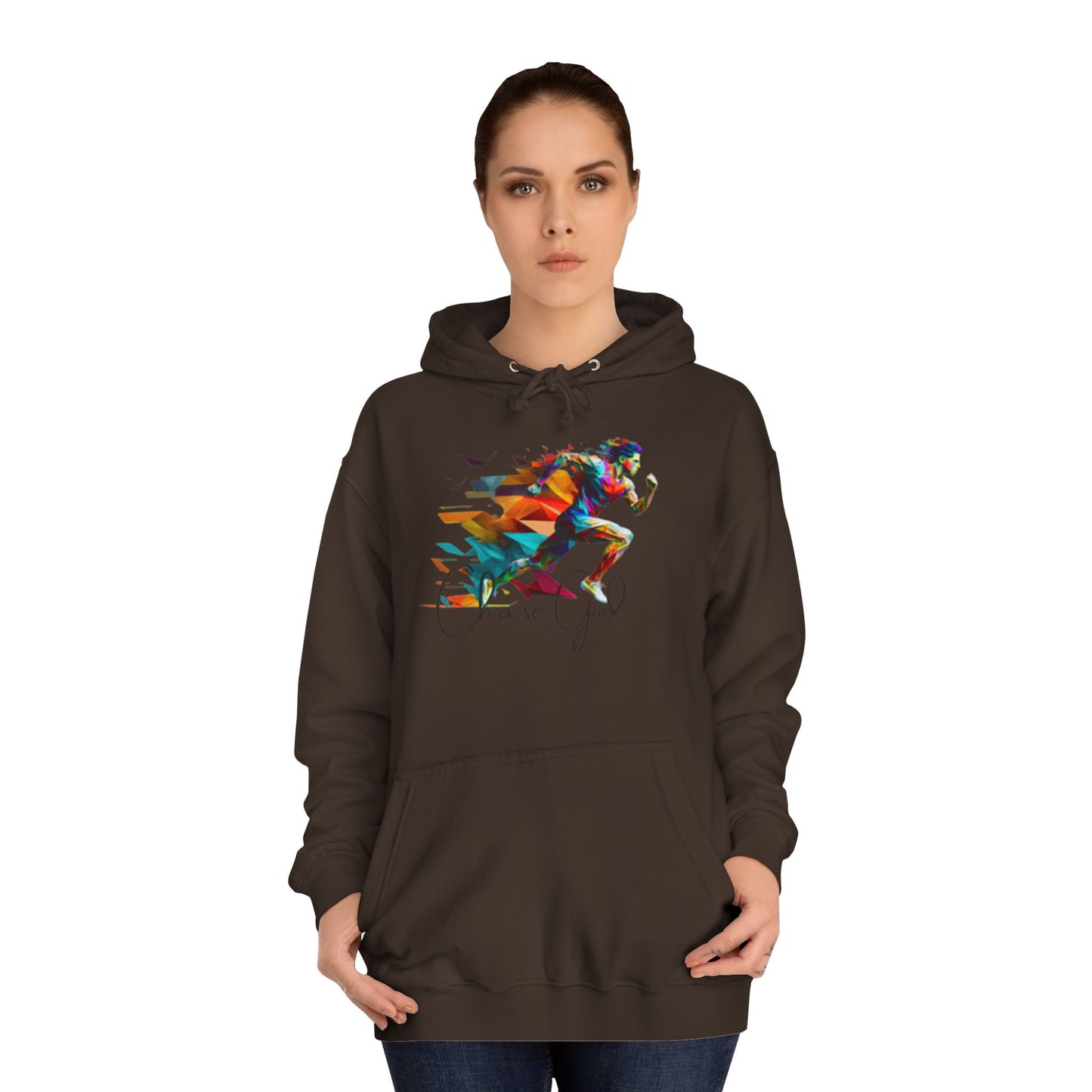 Angel White Faith Hoodie for Men – "Chase God, Inspire & Elevate" Spiritual Motivation Wear
