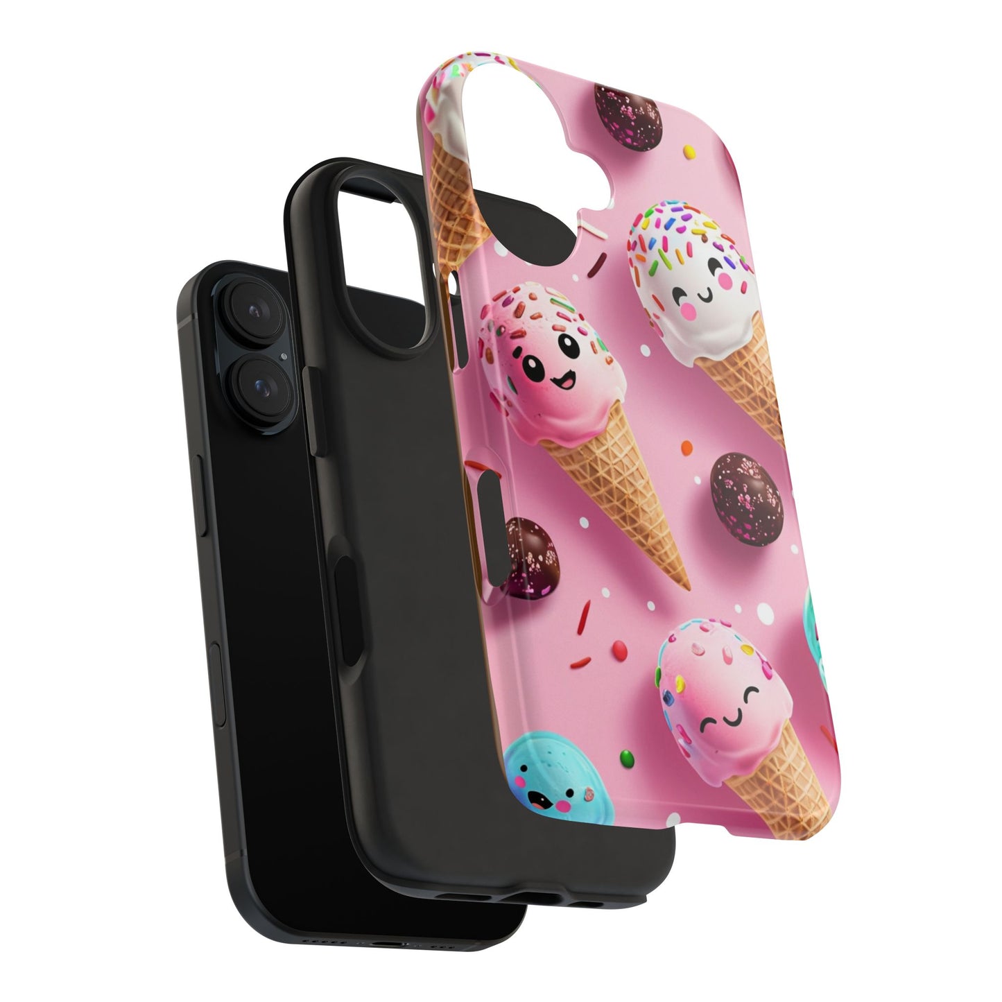 Tough Phone Cases Cute Ice Cream Design