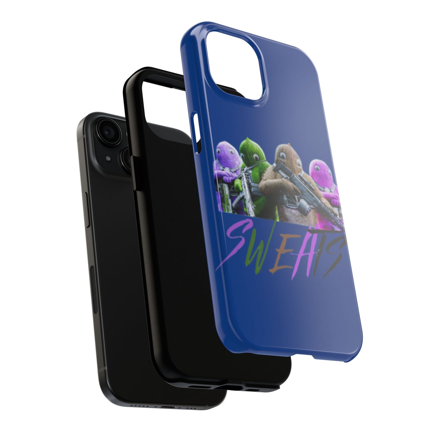 Cool Cartoon-Inspired Tough Phone Case - 'SWEATS'