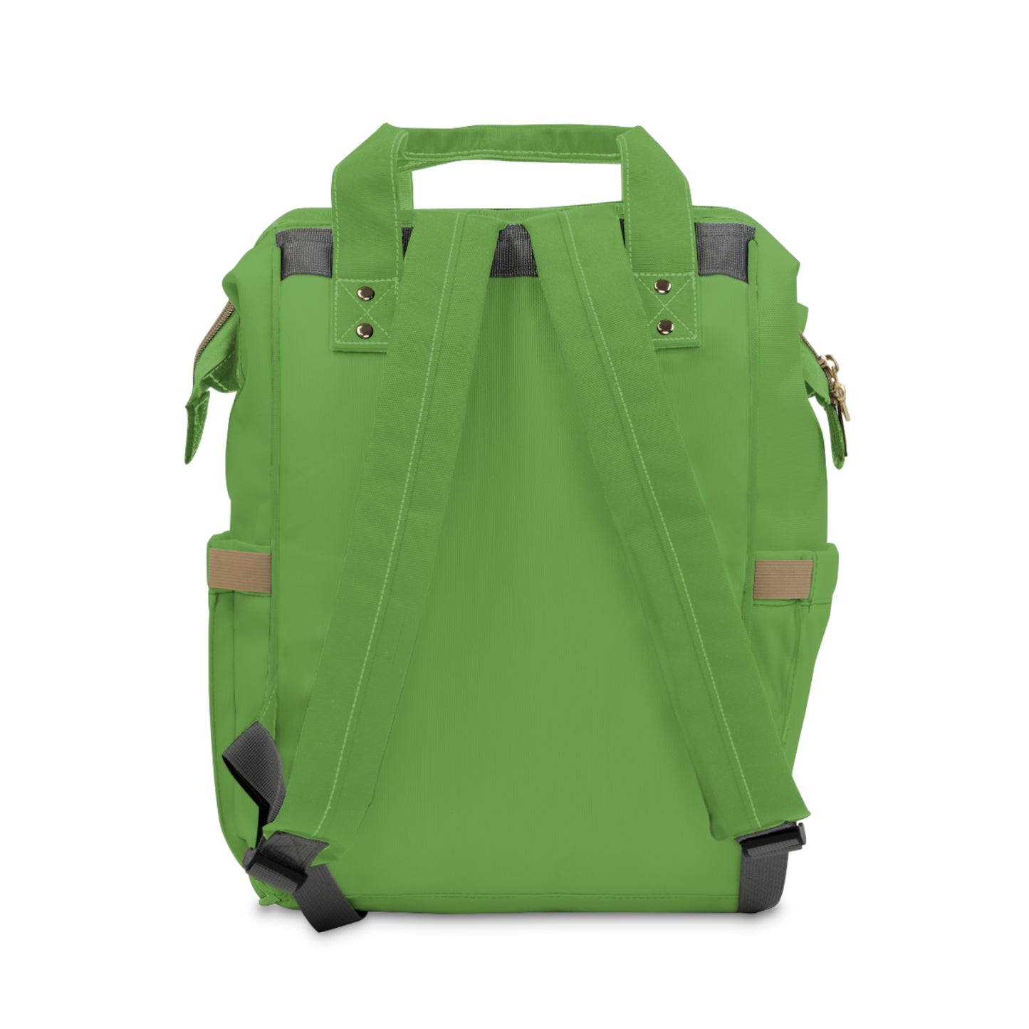 Sage Green Large Capacity Diaper Bag Backpack – Waterproof, Travel Baby Bag for Moms & Dads