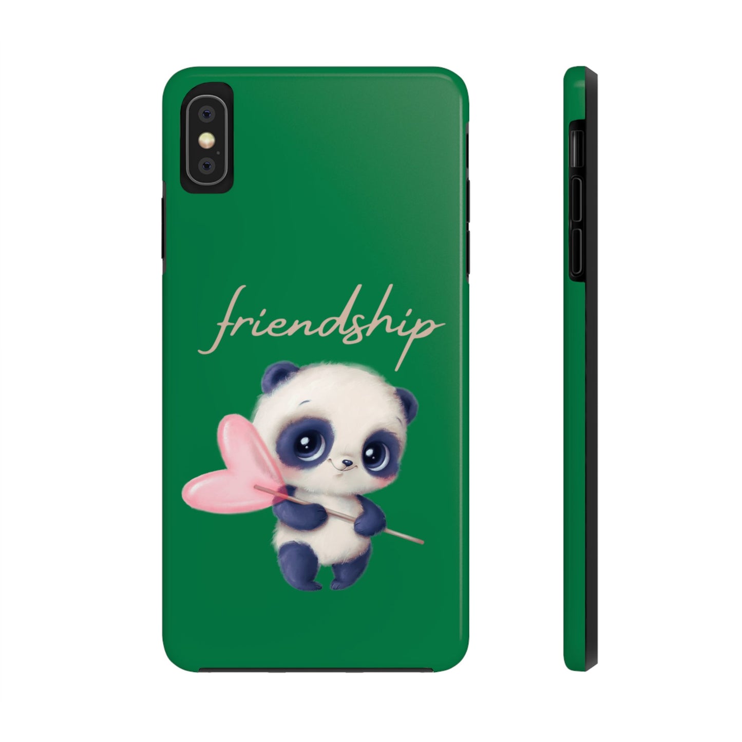 Phone case- Cute Panda Friendship Tough Phone Case - Durable Protection