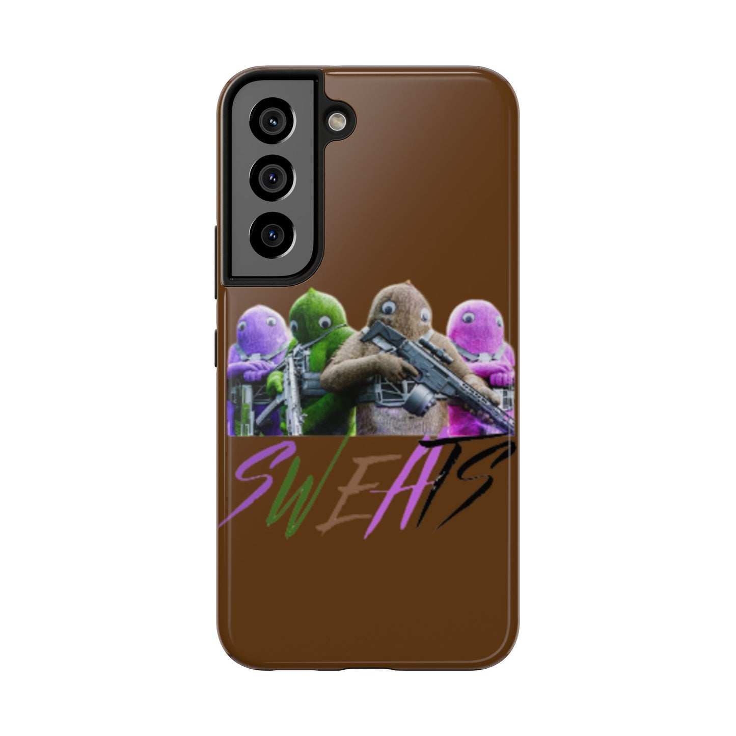 Cool Cartoon-Inspired Tough Phone Case - 'SWEATS'