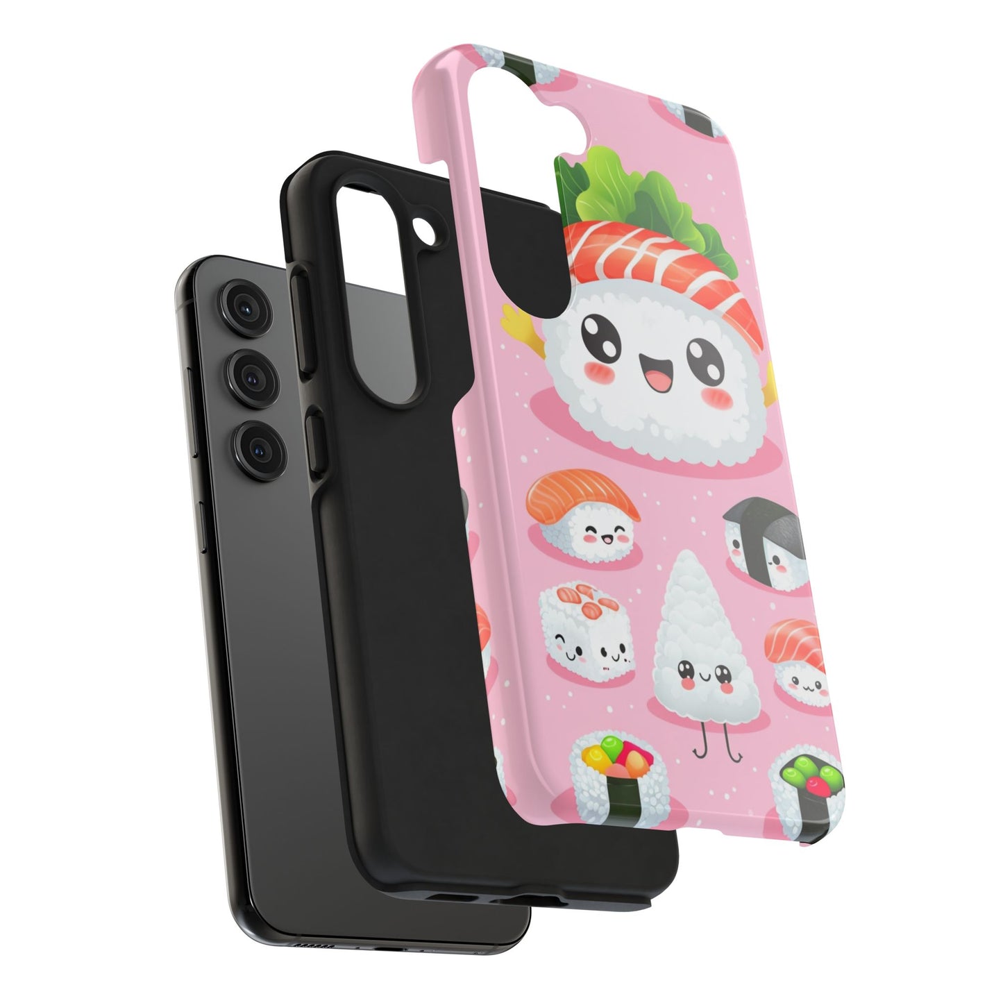 Adorable Sushi Tough Phone Case | Cute Kawaii Design for Food Lovers