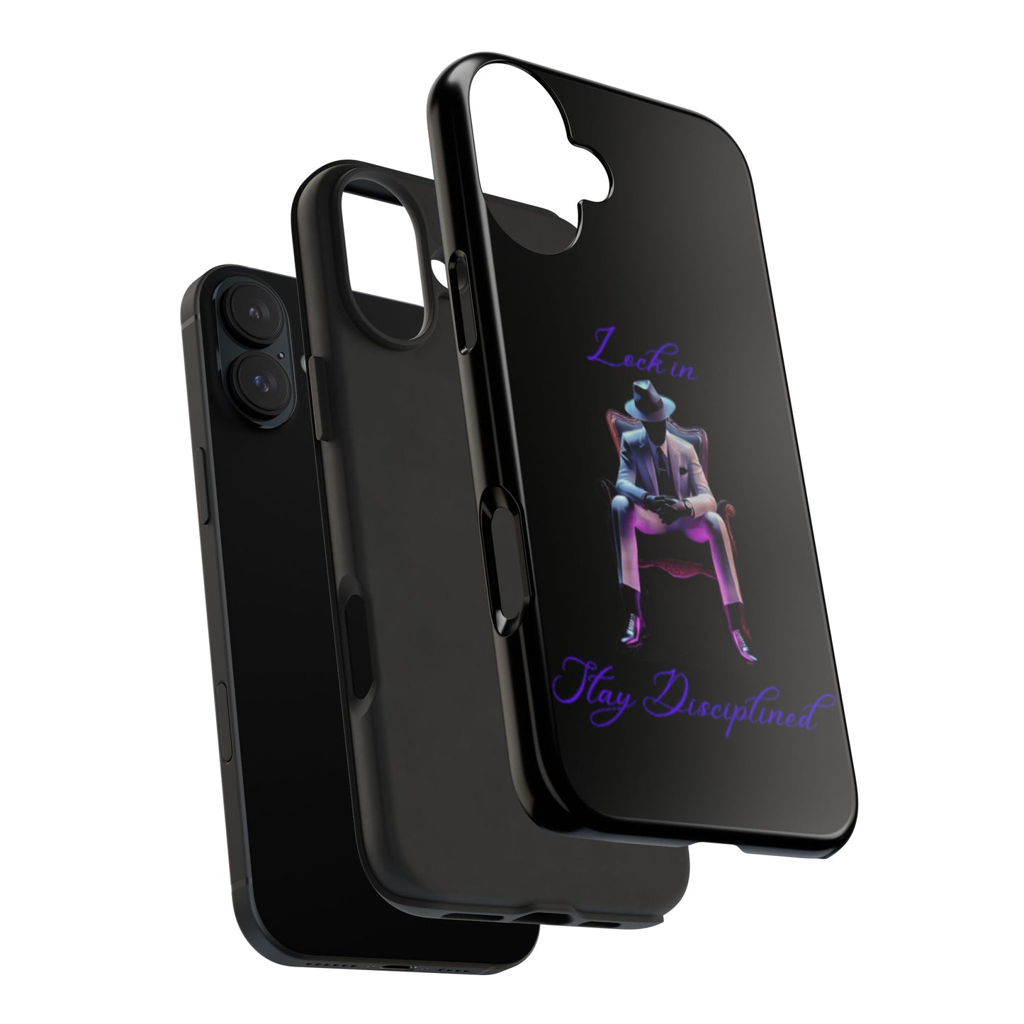 Phone case- Lock In, Stay DIsciplined Tough Phone Case - Durable Protection