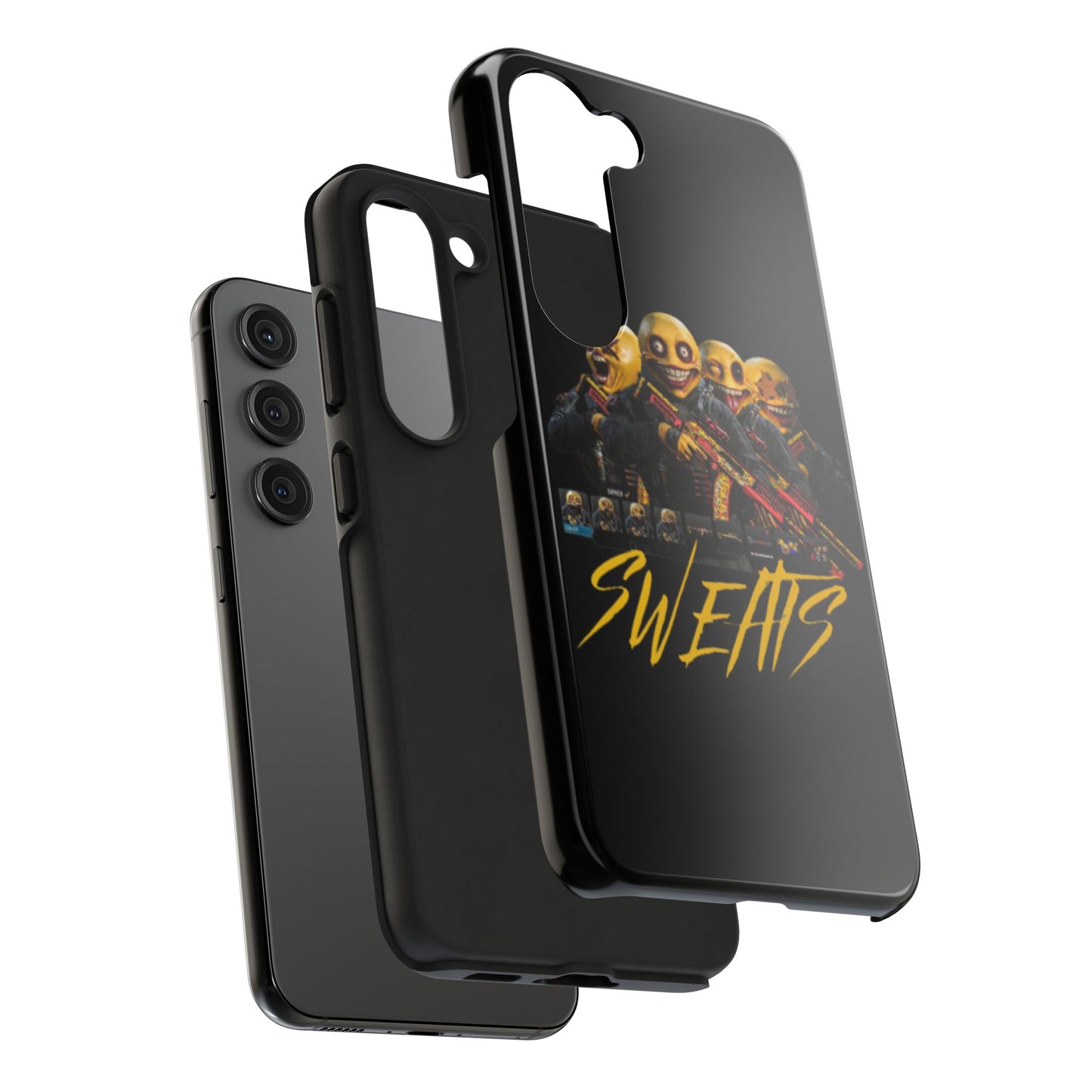 Tough Phone Cases - Bold 'SWEATS' Design for Gamers & Trendsetters