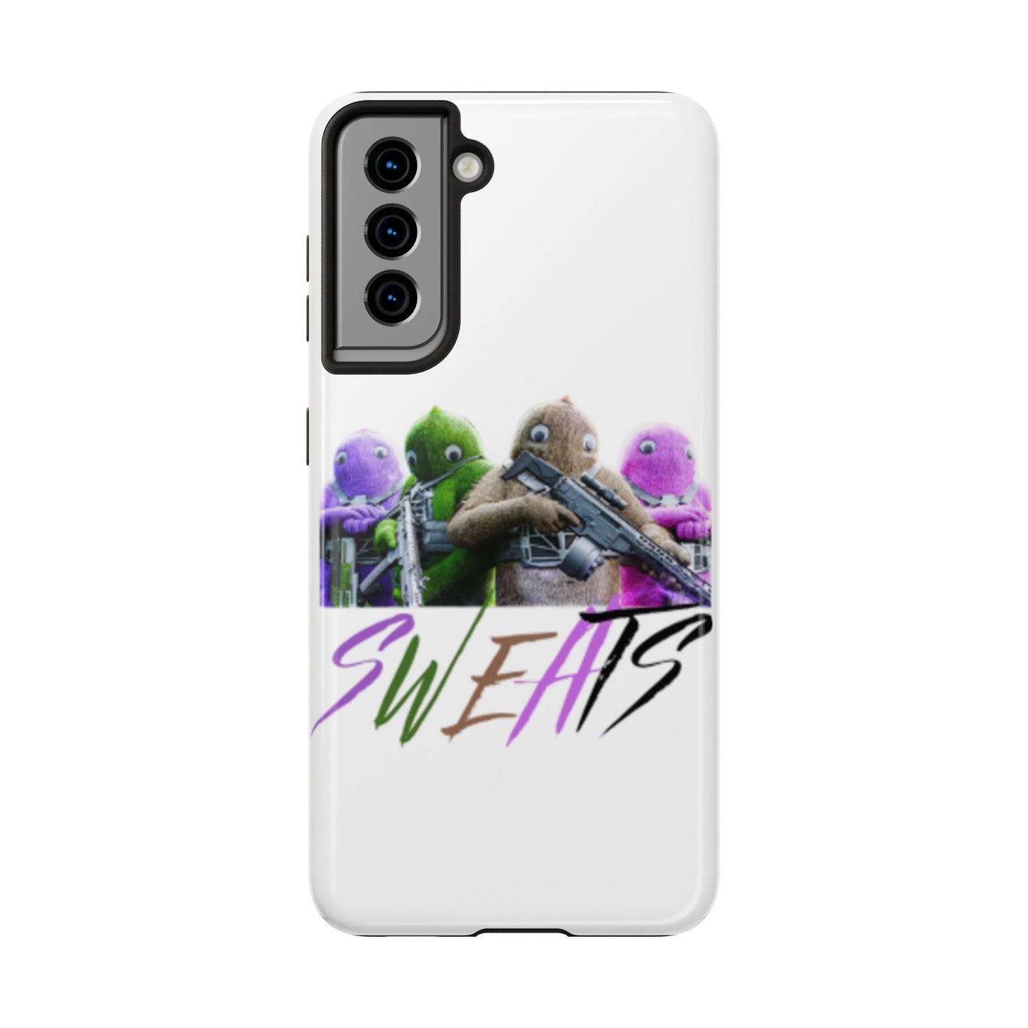 Cool Cartoon-Inspired Tough Phone Case - 'SWEATS'