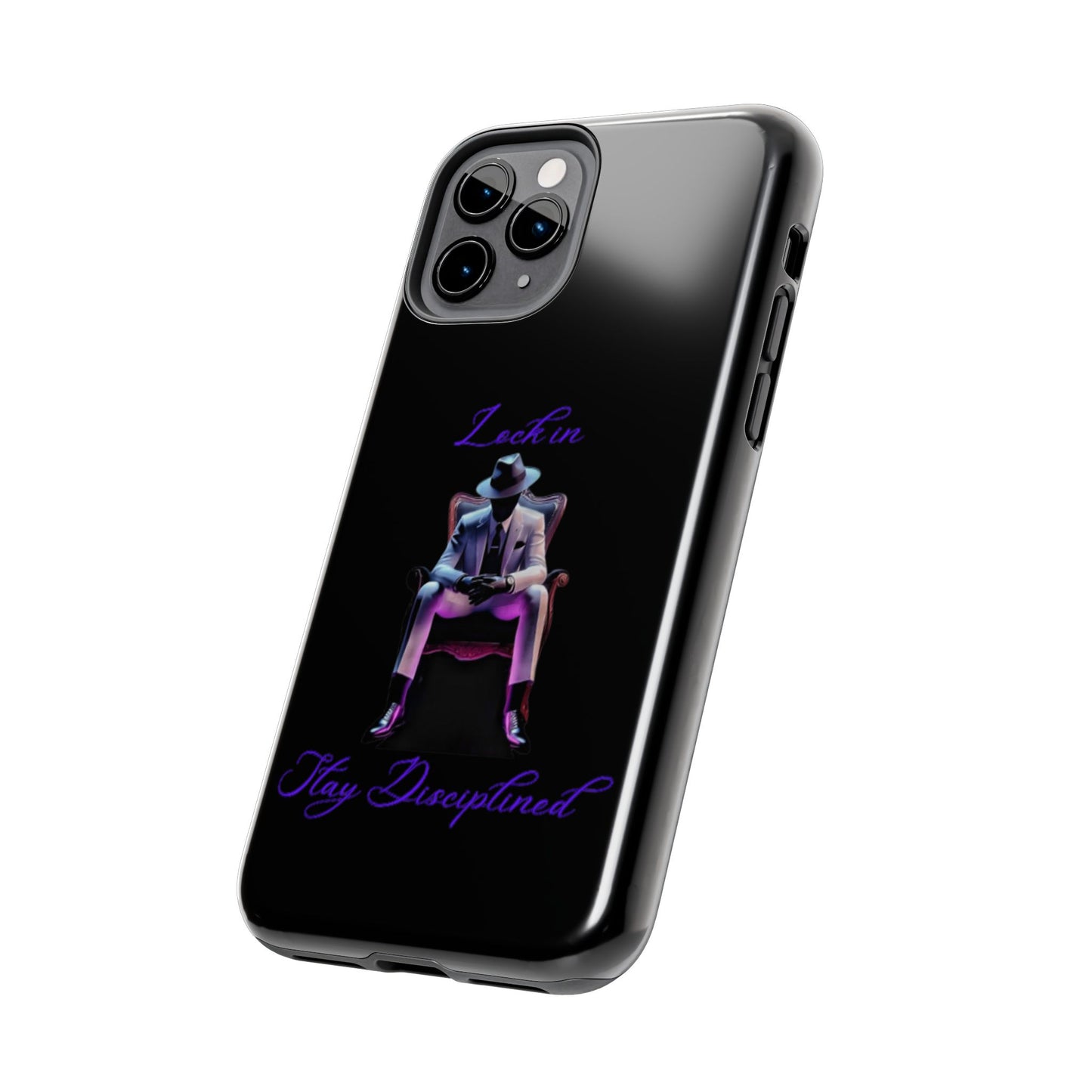 Phone case- Lock In, Stay DIsciplined Tough Phone Case - Durable Protection