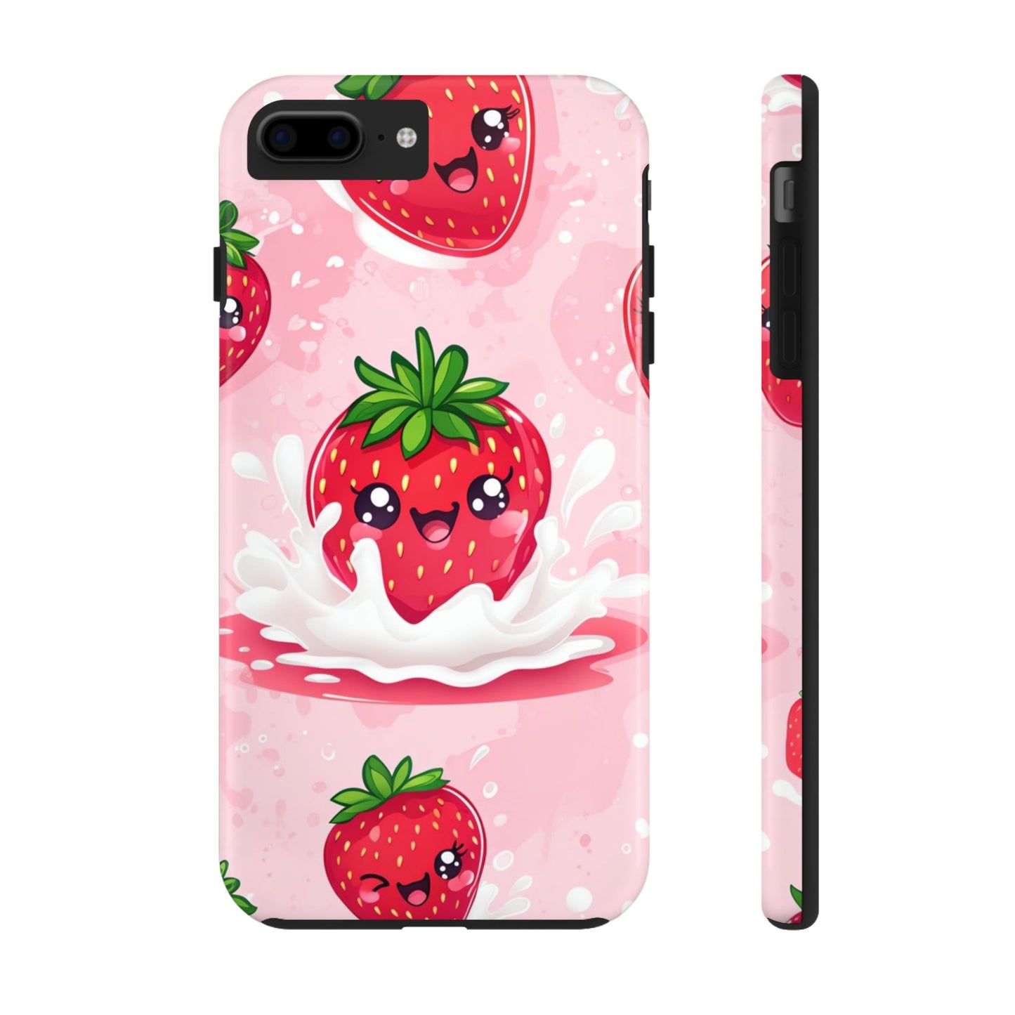 Kawaii Strawberry Tough Phone Case - Cute & Durable Protection