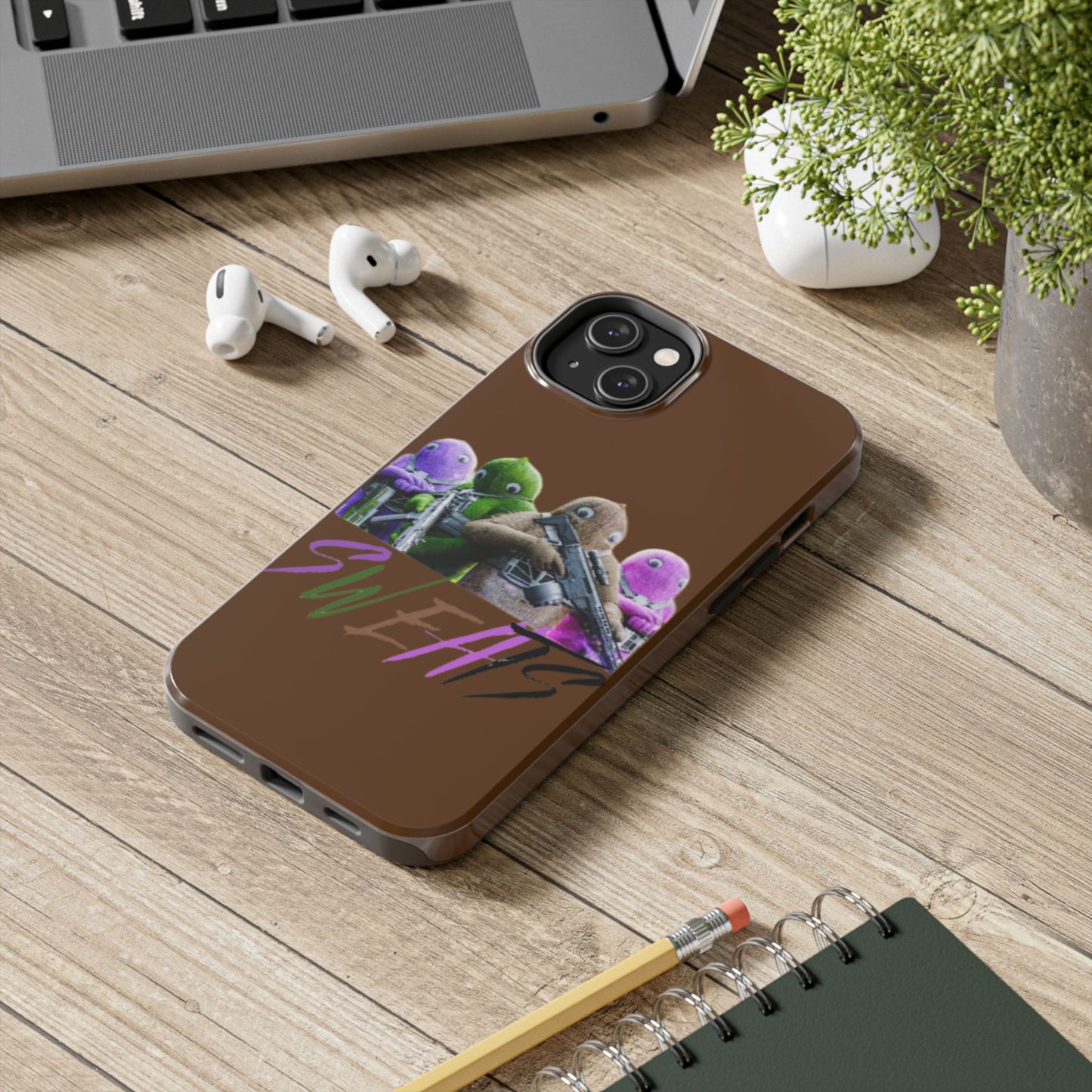 Cool Cartoon-Inspired Tough Phone Case - 'SWEATS'