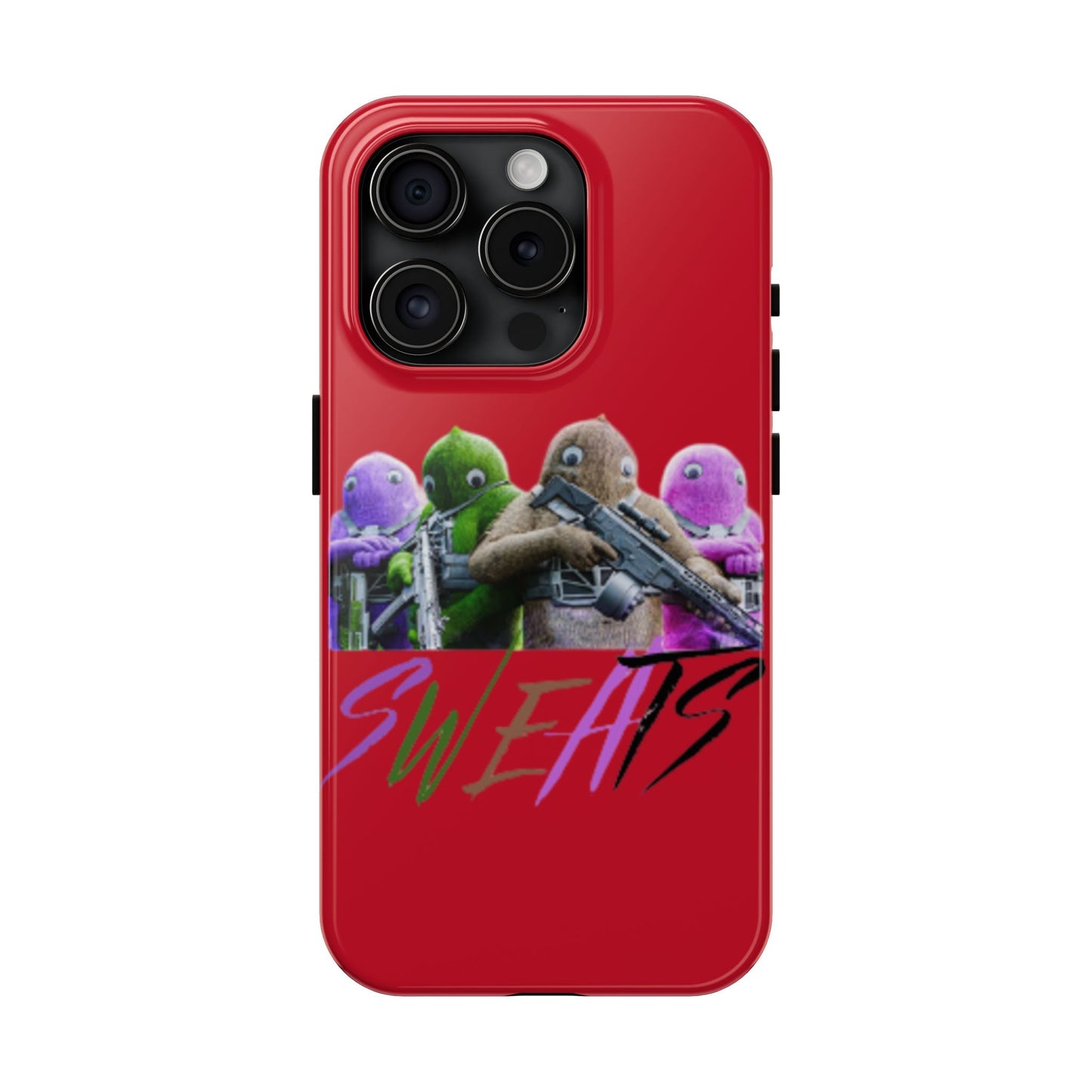 Cool Cartoon-Inspired Tough Phone Case - 'SWEATS'