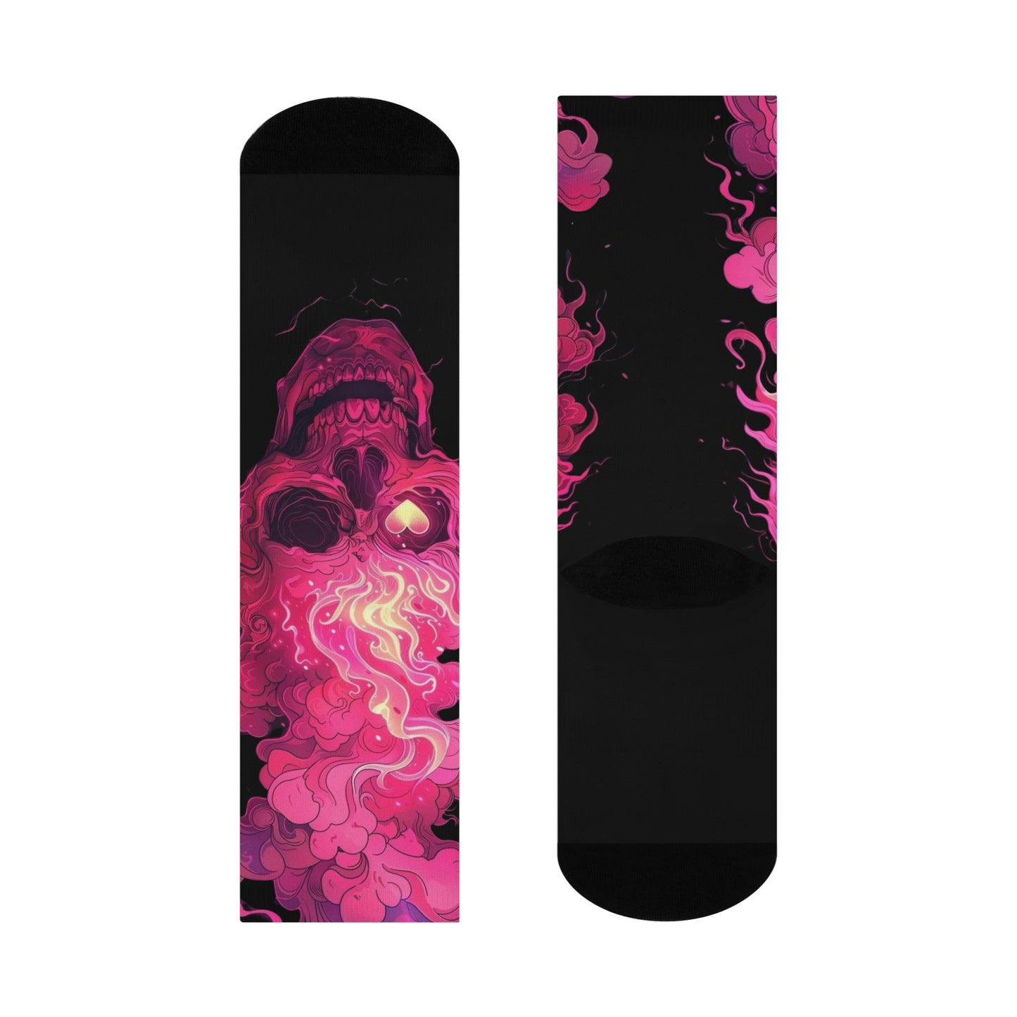 π Gothic Skull Cushioned Crew Socks β Colorful Halloween & Everyday Wear with Bold Skull Design