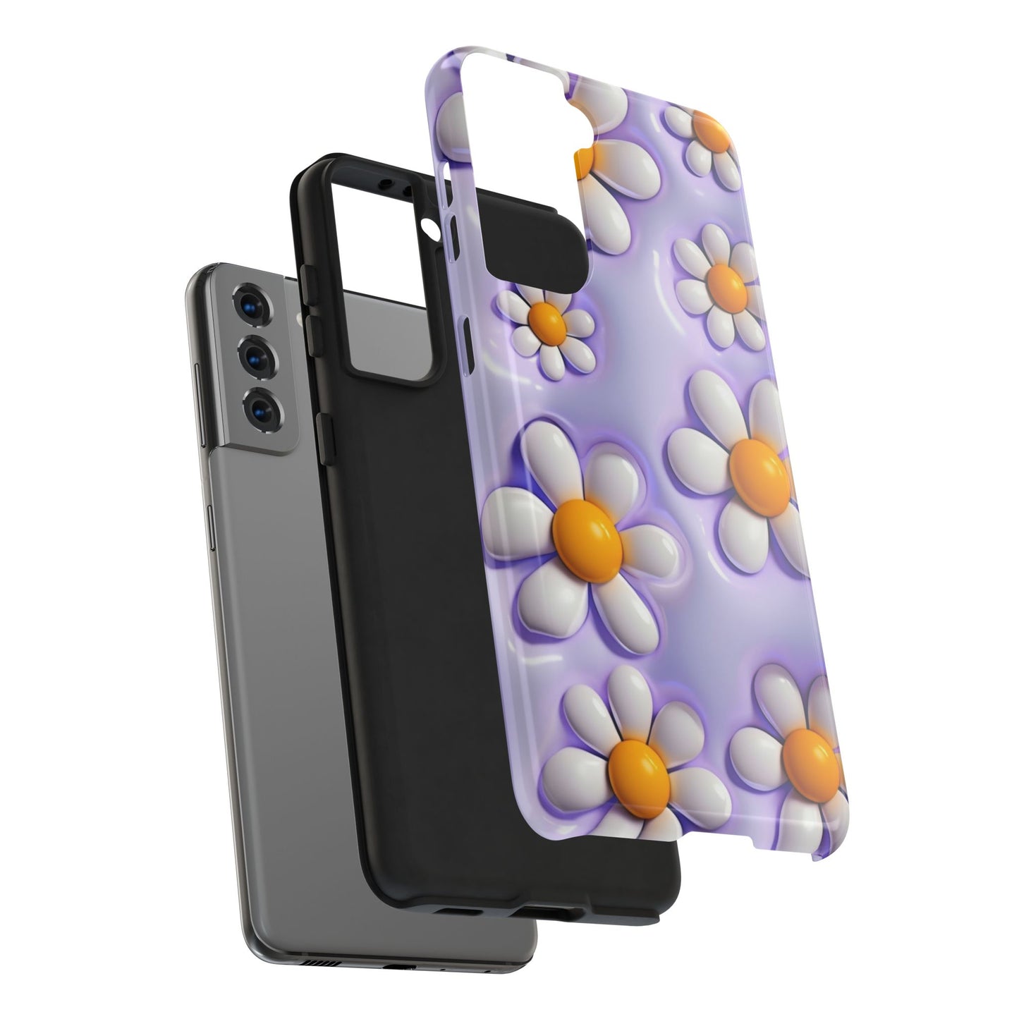 πΌ Floral Tough Phone Case β Vibrant Daisy Spring Design, for iPhones & Androids