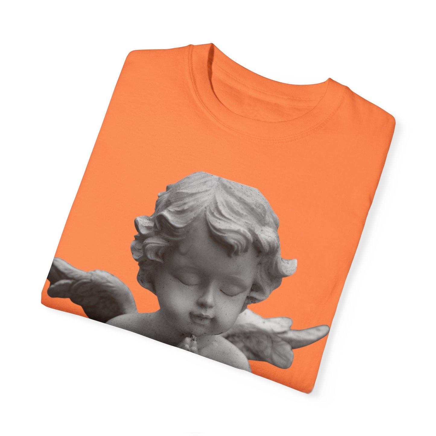 Heavenly White Men & Women T-Shirt – "G.O.E Angel" (God Over Everything) Faith-Inspired Tee