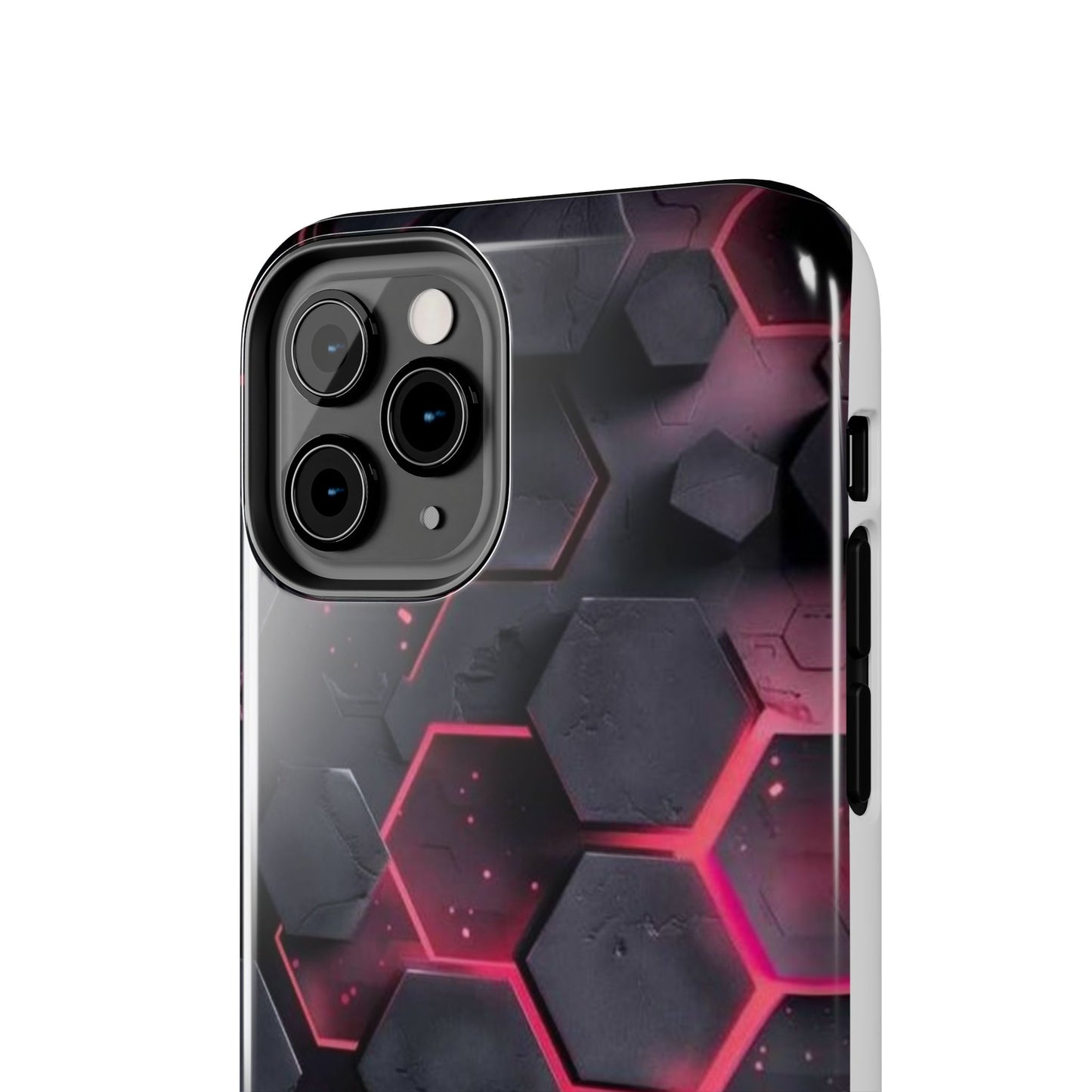 Stylish Tough Phone Cases with Hexagonal Design - Durable Protection for Tech Lovers