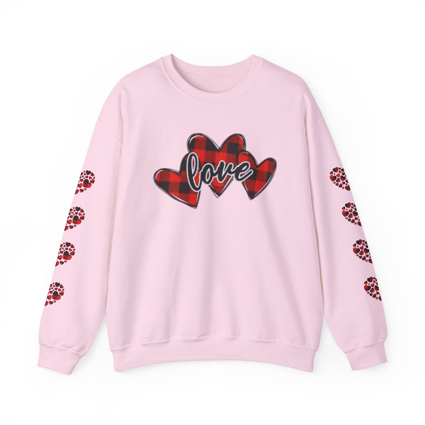 Pearl White Hearts Sweatshirt for Women – Romantic Cozy Love-Inspired Pullover