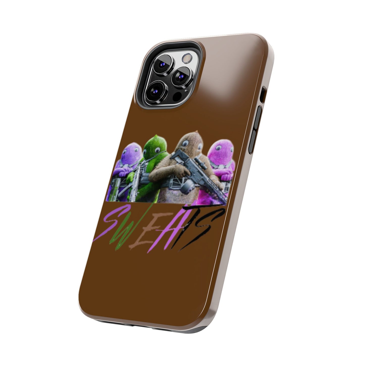Cool Cartoon-Inspired Tough Phone Case - 'SWEATS'