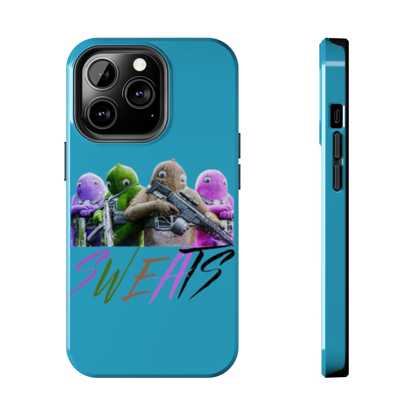 Cool Cartoon-Inspired Tough Phone Case - 'SWEATS'