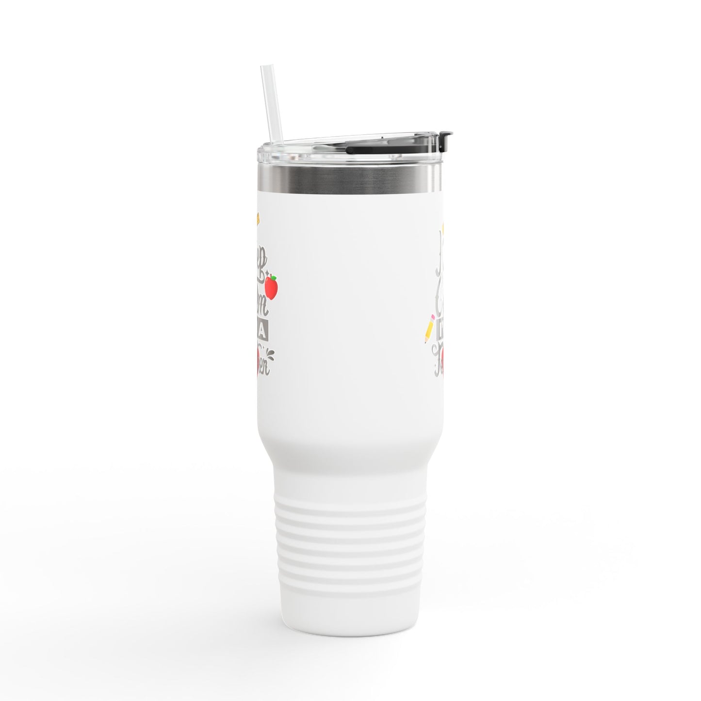 π Teacher Insulated Travel Mug 40oz β Keep Calm and Teach On | Perfect Teacher Appreciation Gift ββ¨