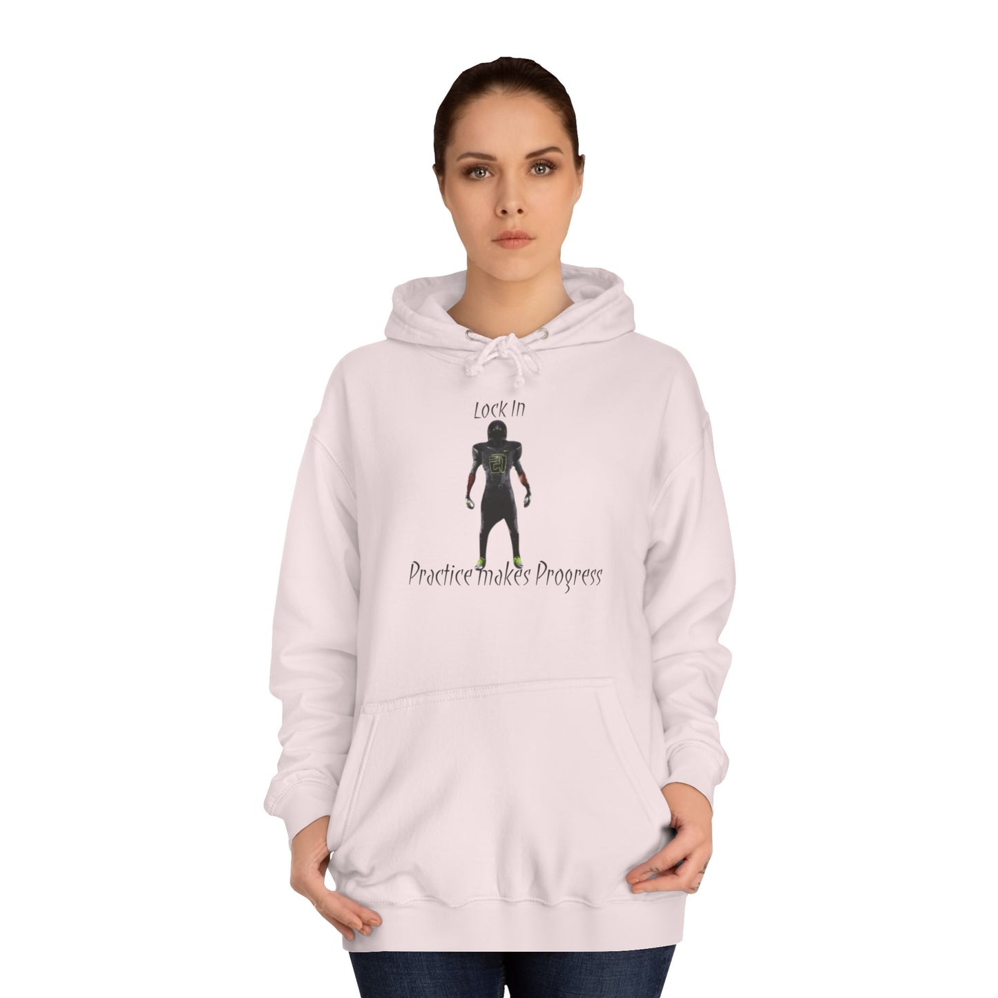 Iron Grey Men’s Motivational Sweater – "Practice Makes Progress" Inspirational Pullover