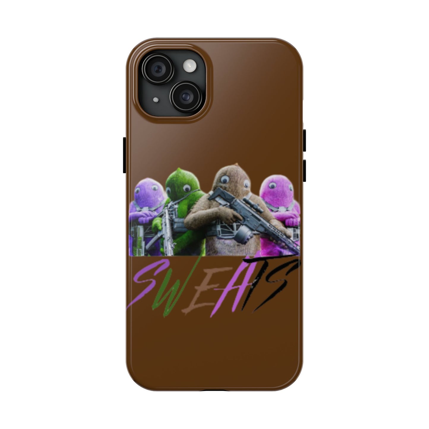 Cool Cartoon-Inspired Tough Phone Case - 'SWEATS'