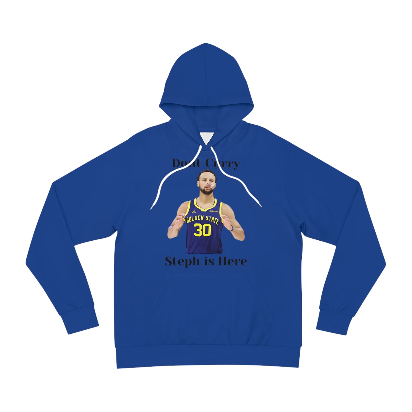 Sapphire Blue "Don’t Curry, Steph Is Here" Hoodie – Elite Shooter Basketball Sweatshirt
