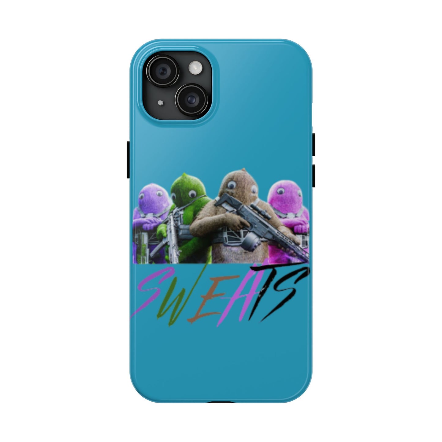 Cool Cartoon-Inspired Tough Phone Case - 'SWEATS'