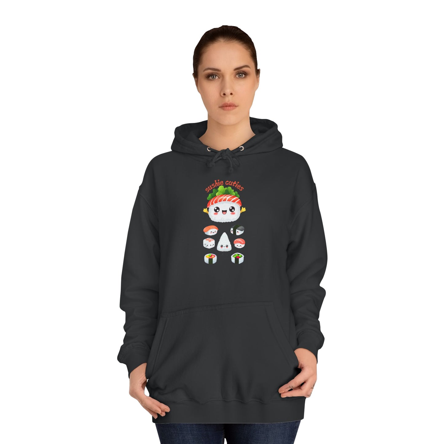 π£ Cute Sushi Characters White Sweater β Cozy & Fun for Men & Women! π£