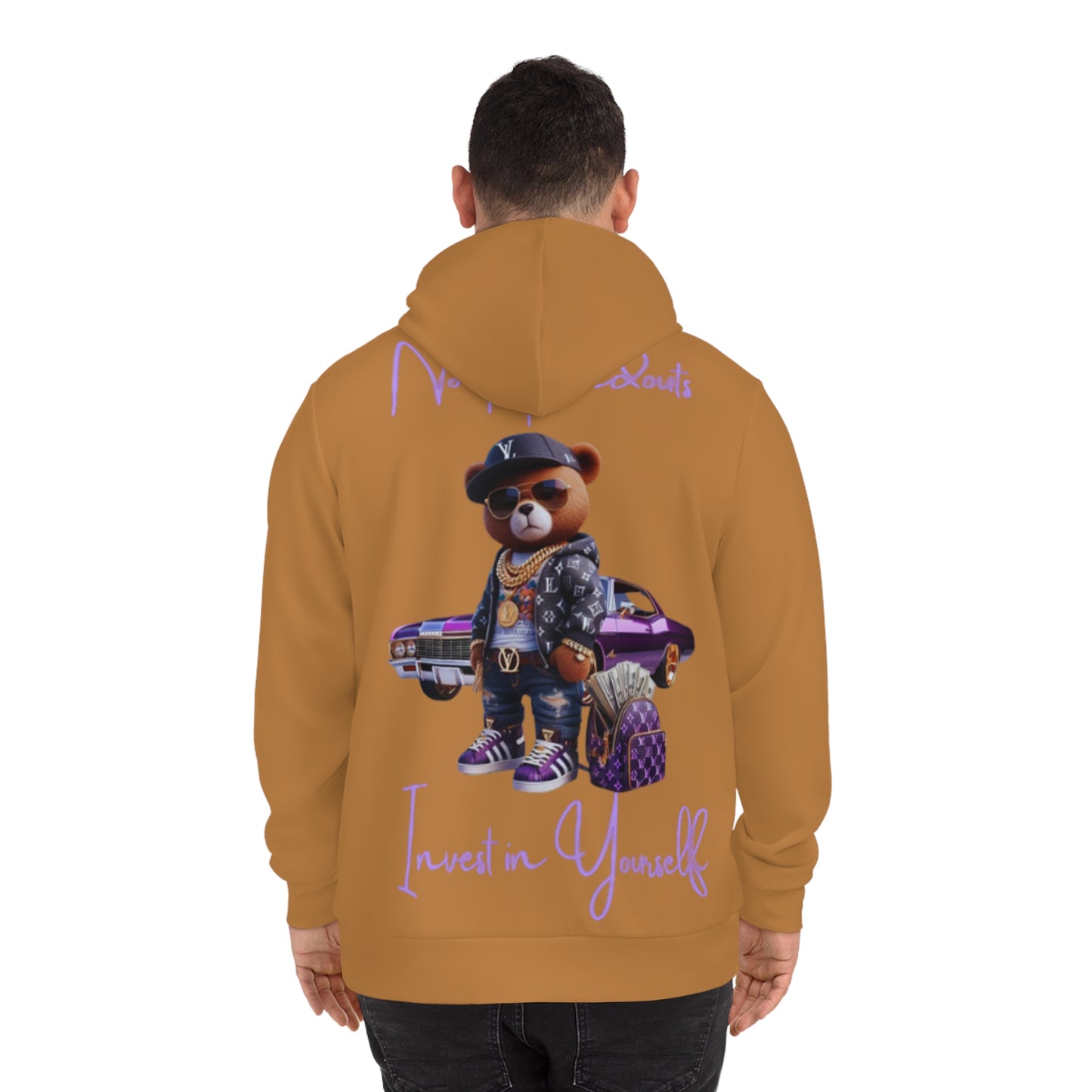 Mocha Mousse Hoodie for Men & Women – "Invest in Yourself" Trendy Bear Inspiration Wear
