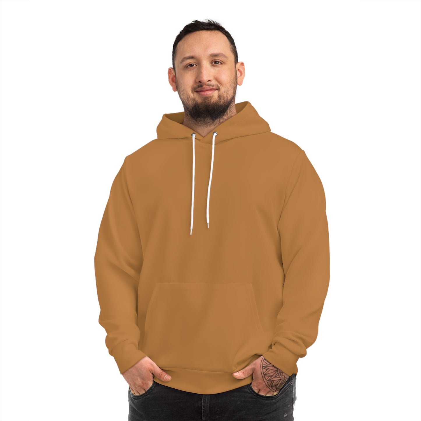 Caramel Dusk Hoodie for Men & Women – "Sacred Reflection" Spiritual Streetwear