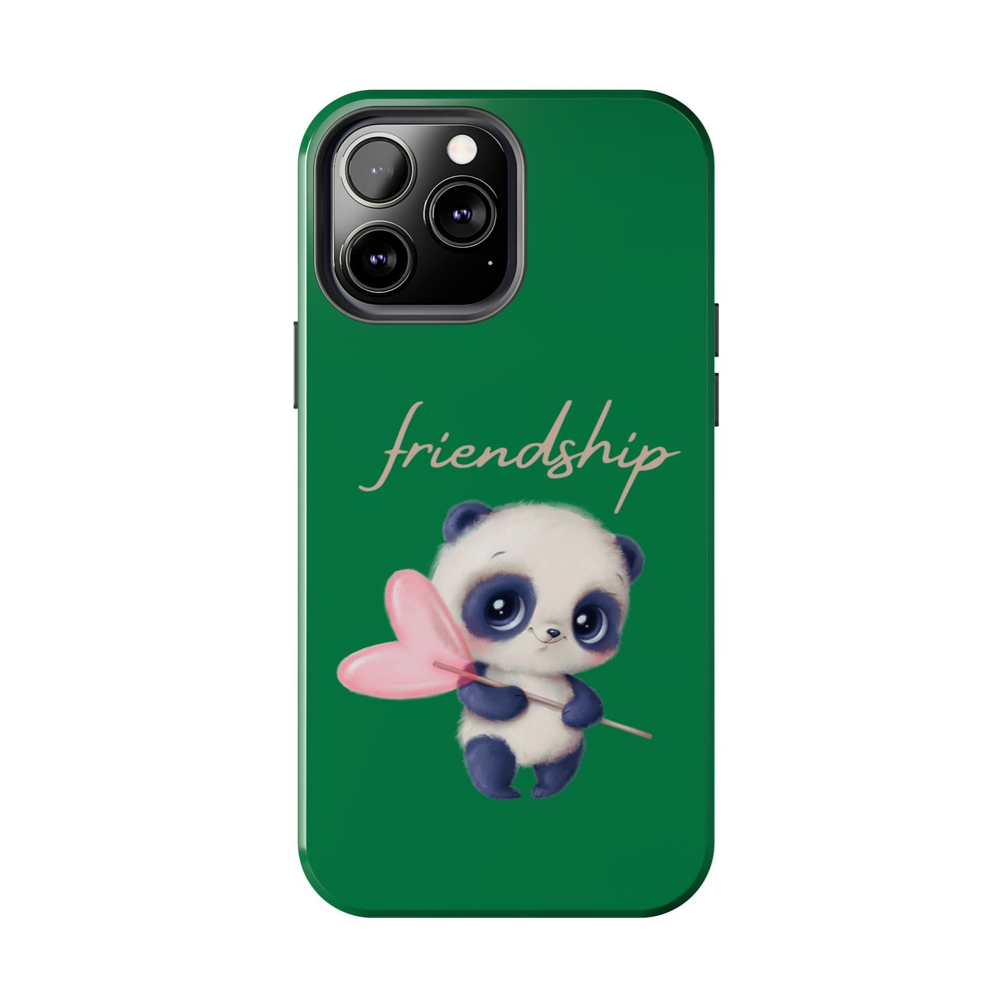 Phone case- Cute Panda Friendship Tough Phone Case - Durable Protection