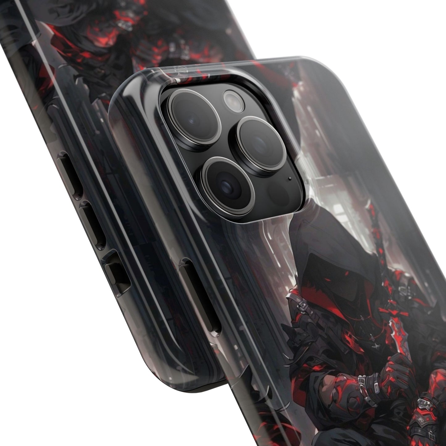 🖤 Tough Phone Case – Dark Warrior Design for Gamers & Anime Fans – Durable Protection & Unique Style for iPhone & Android