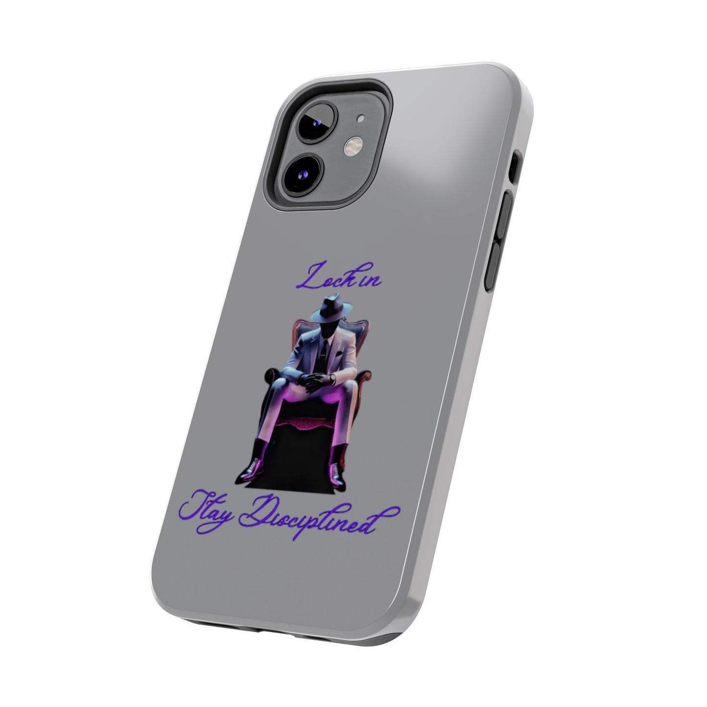 Phone case- Lock In, Stay Disciplined Tough Phone Case - Durable Protection