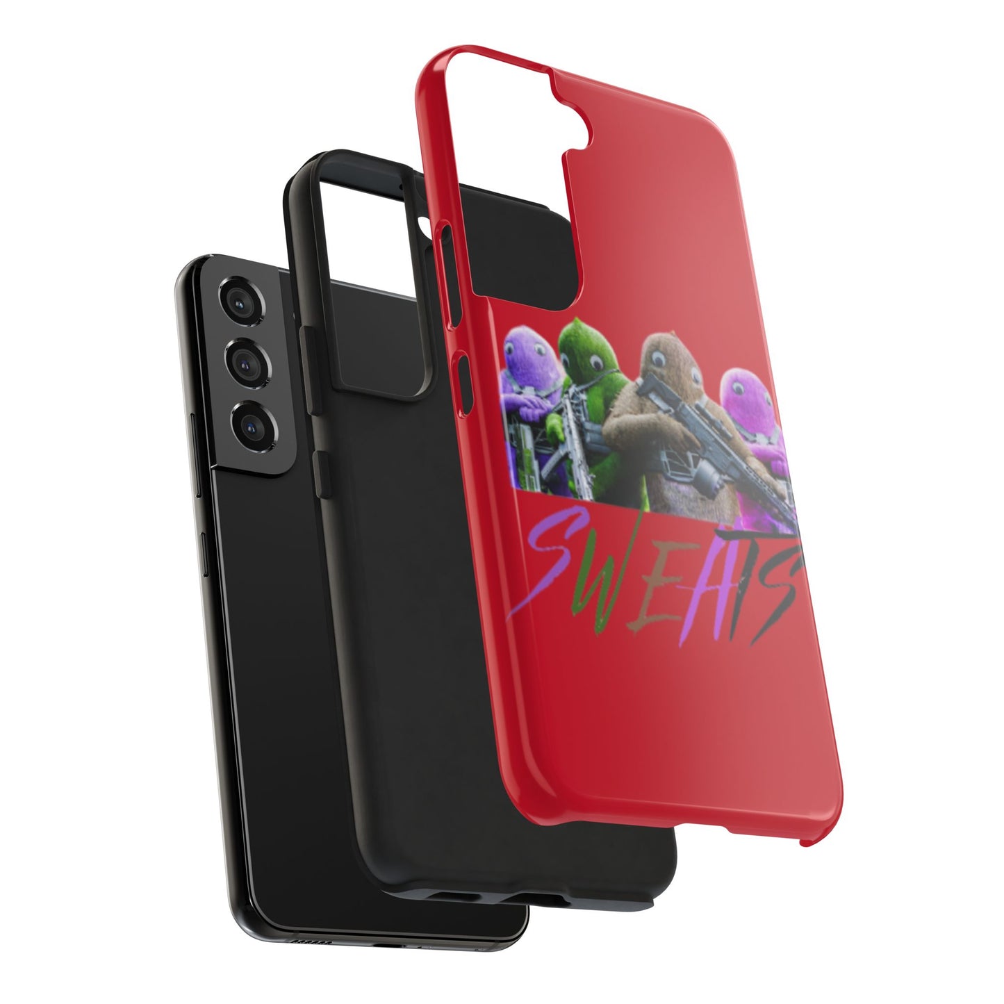 Cool Cartoon-Inspired Tough Phone Case - 'SWEATS'