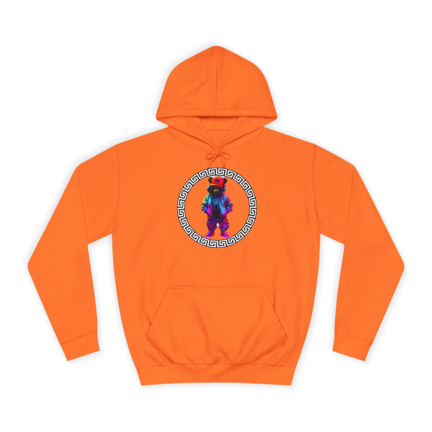 Cosmic Tie-Dye Bear Graphic Sweater – Vibrant Streetwear Pullover