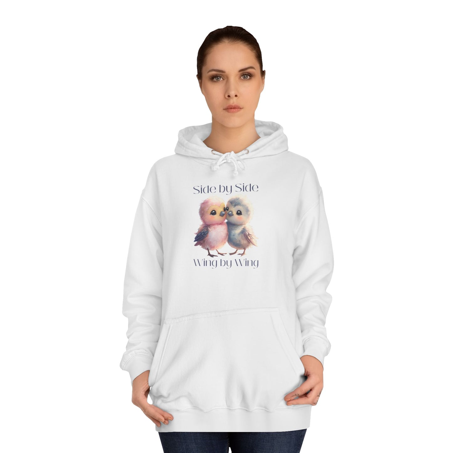 Barbecue Sunset Hoodie for Women – Cute Lovebirds Side by Side Always Together Design