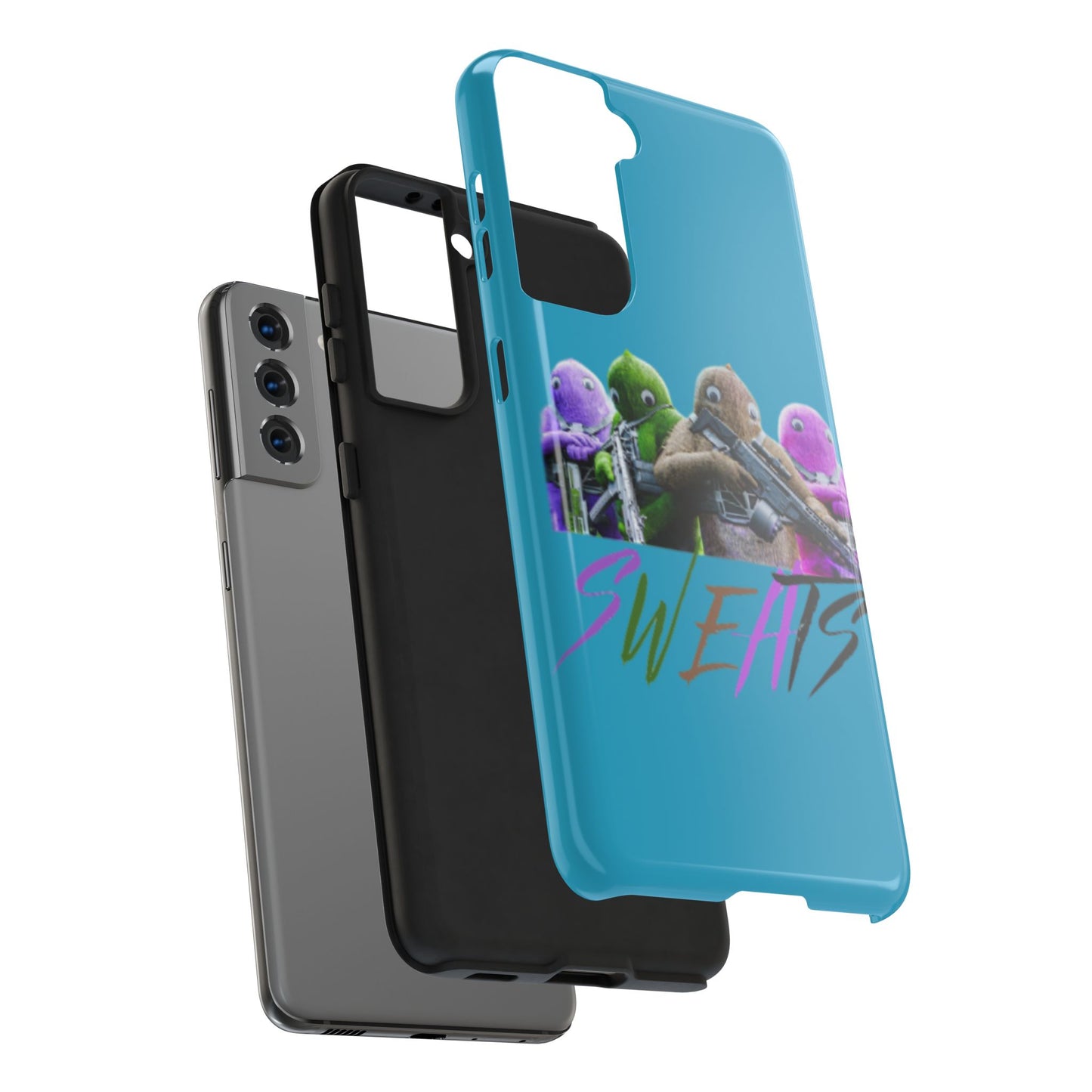 Cool Cartoon-Inspired Tough Phone Case - 'SWEATS'